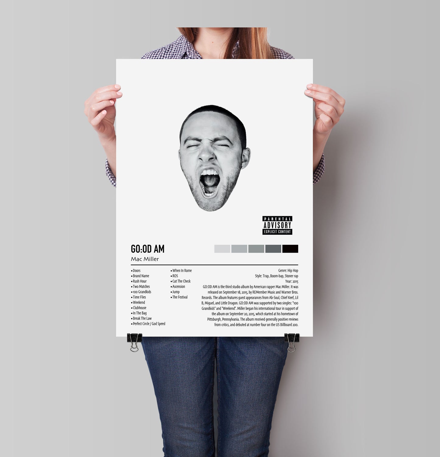 Mac Miller | GO:OD AM | Custom Album Cover Poster Print