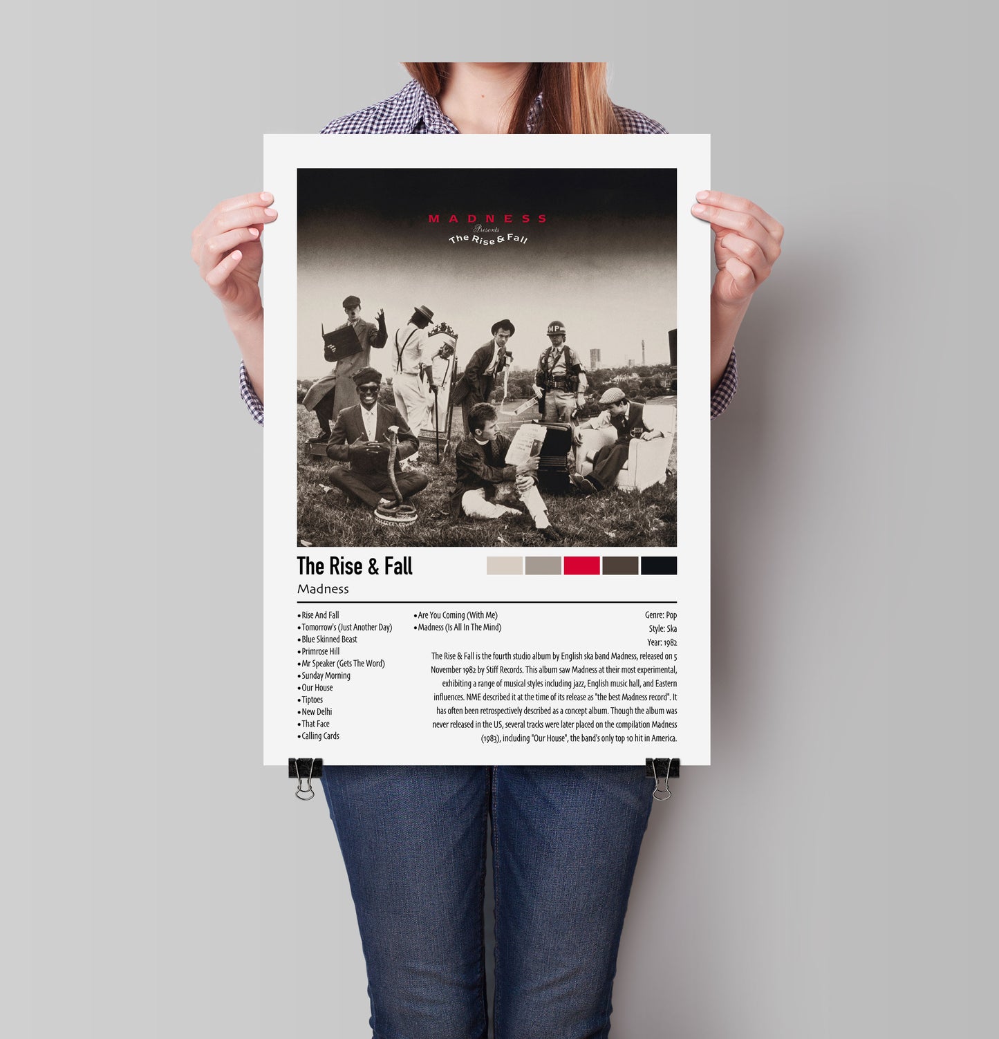 Madness | The Rise & Fall | Custom Album Cover Poster Print