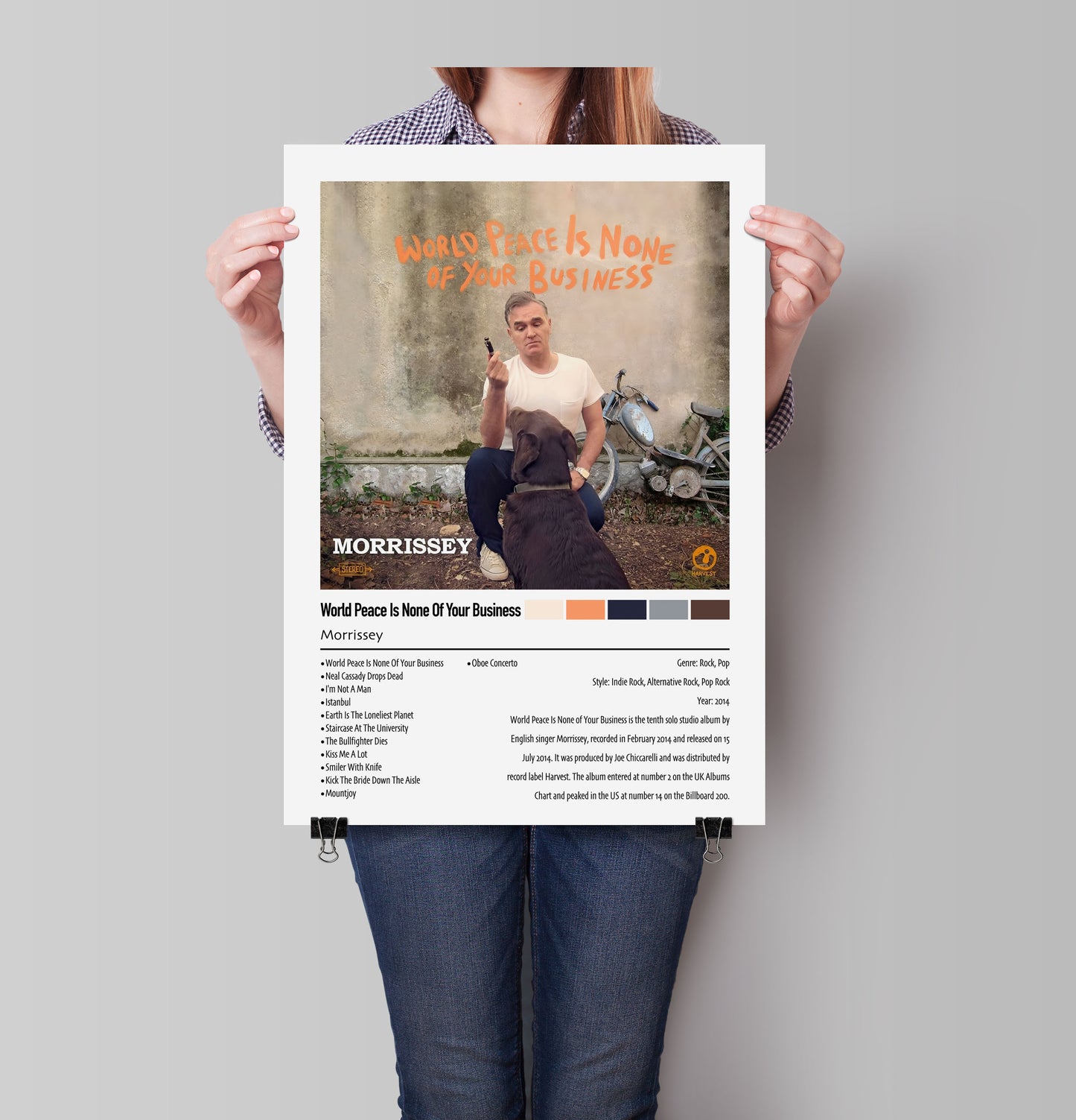 Morrissey | World Peace Is None Of Your Business | Custom Album Cover Poster Print