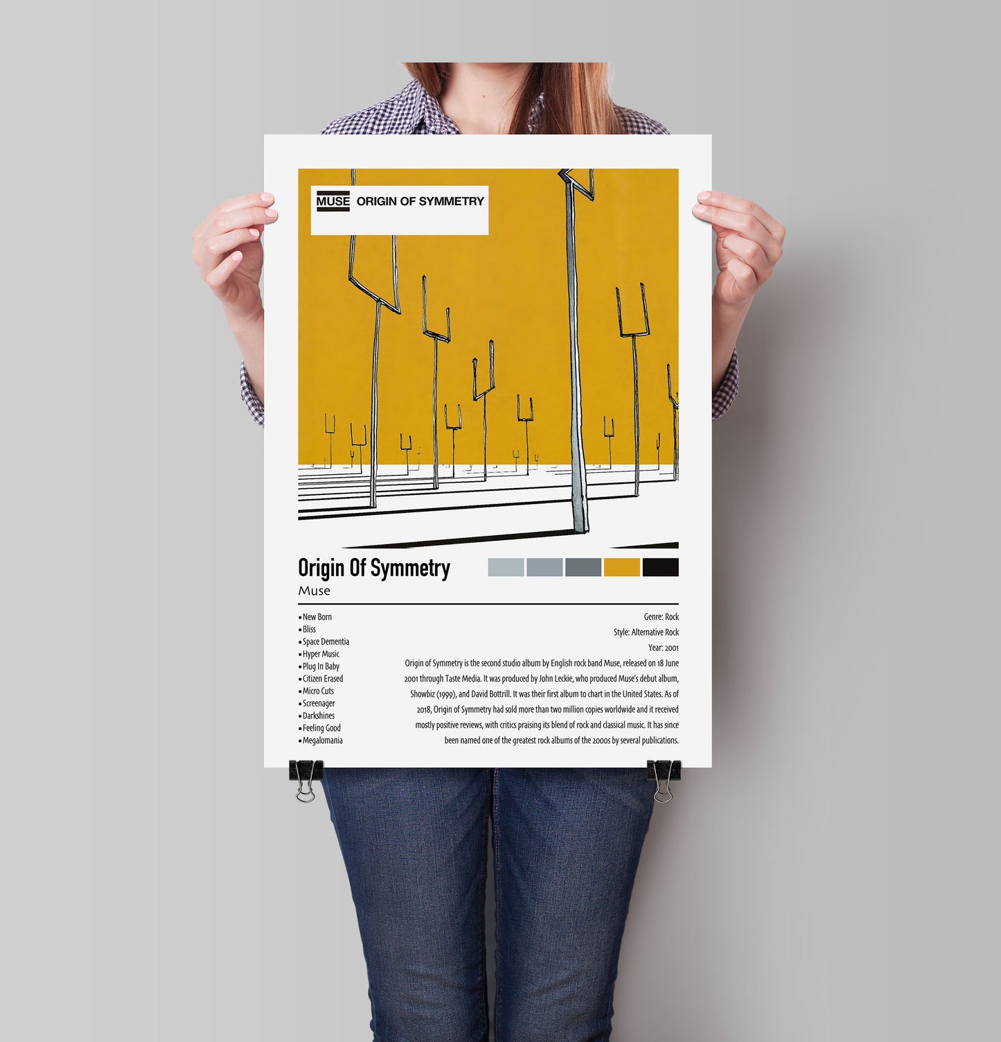Muse | Origin Of Symmetry | Custom Album Cover Poster Print