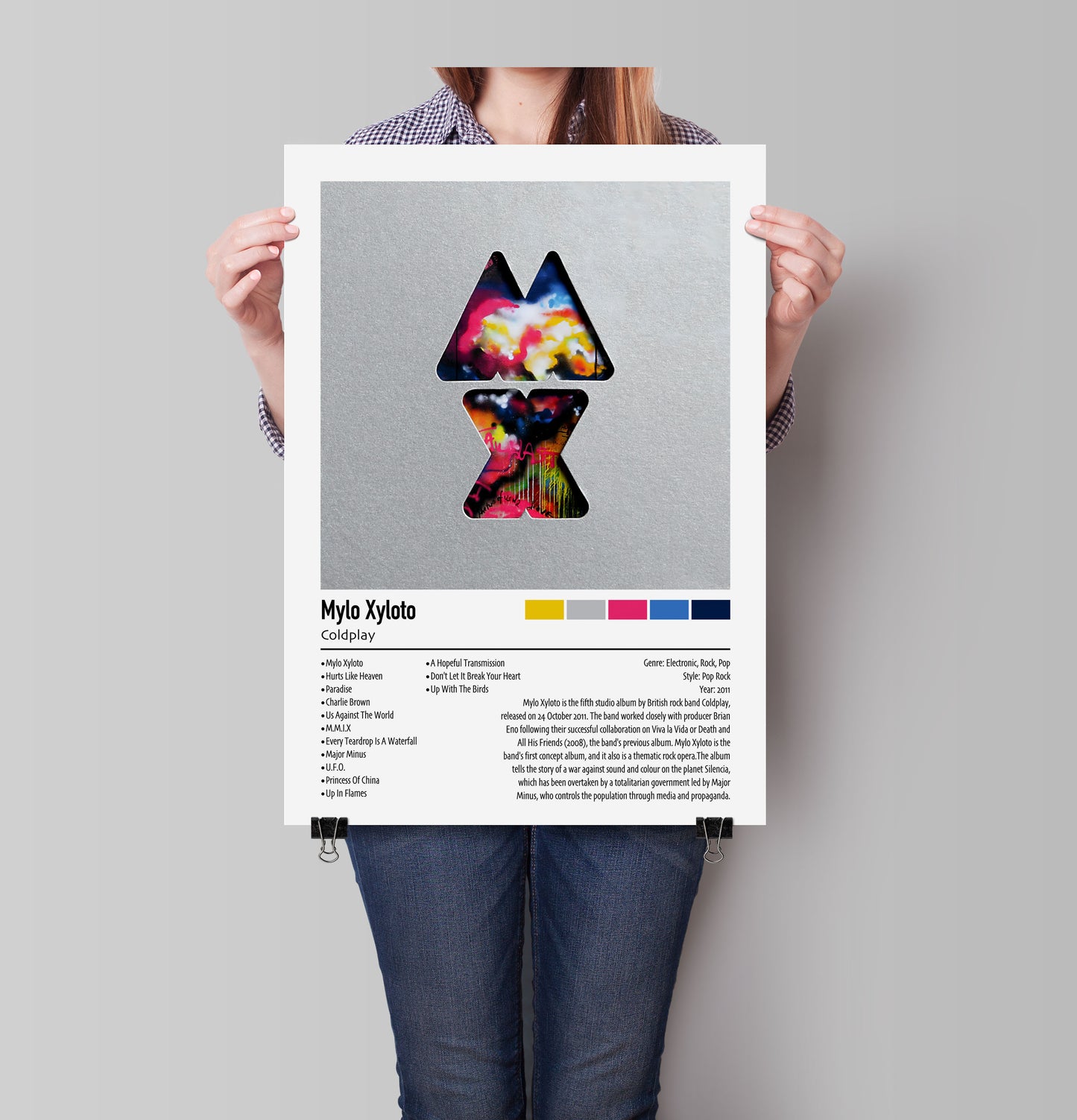 Coldplay | Mylo Xyloto | Custom Album Cover Poster Print