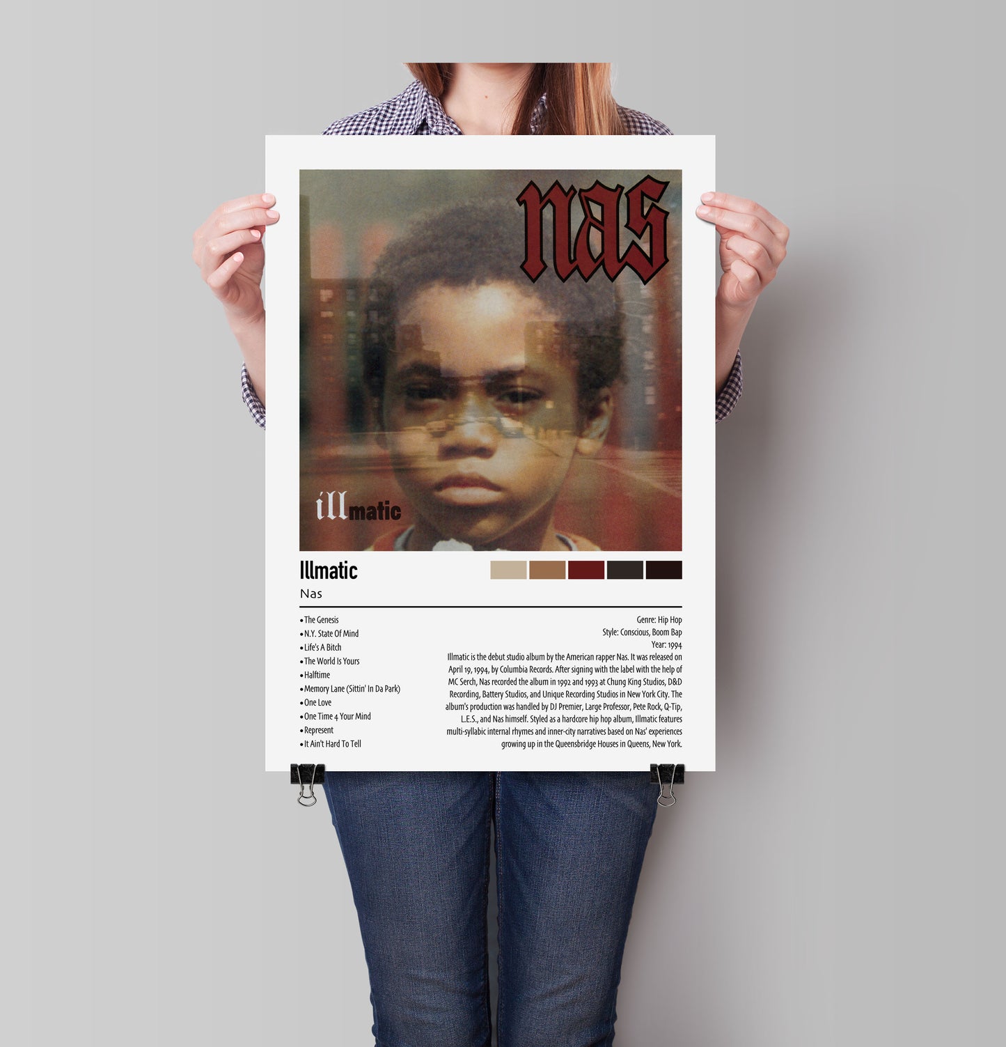 Nas | Illmatic | Custom Album Cover Poster Print