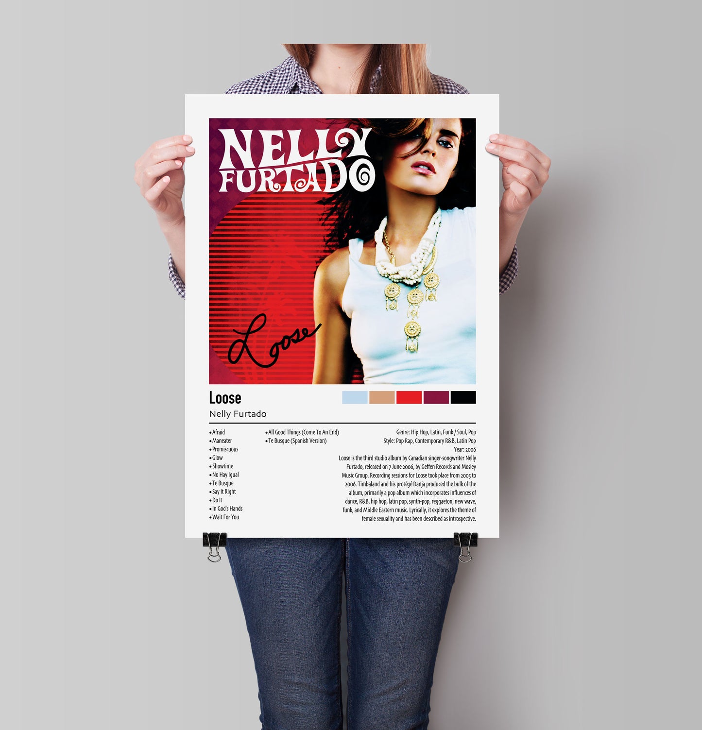 Nelly Furtado | Loose | Custom Album Cover Poster Print
