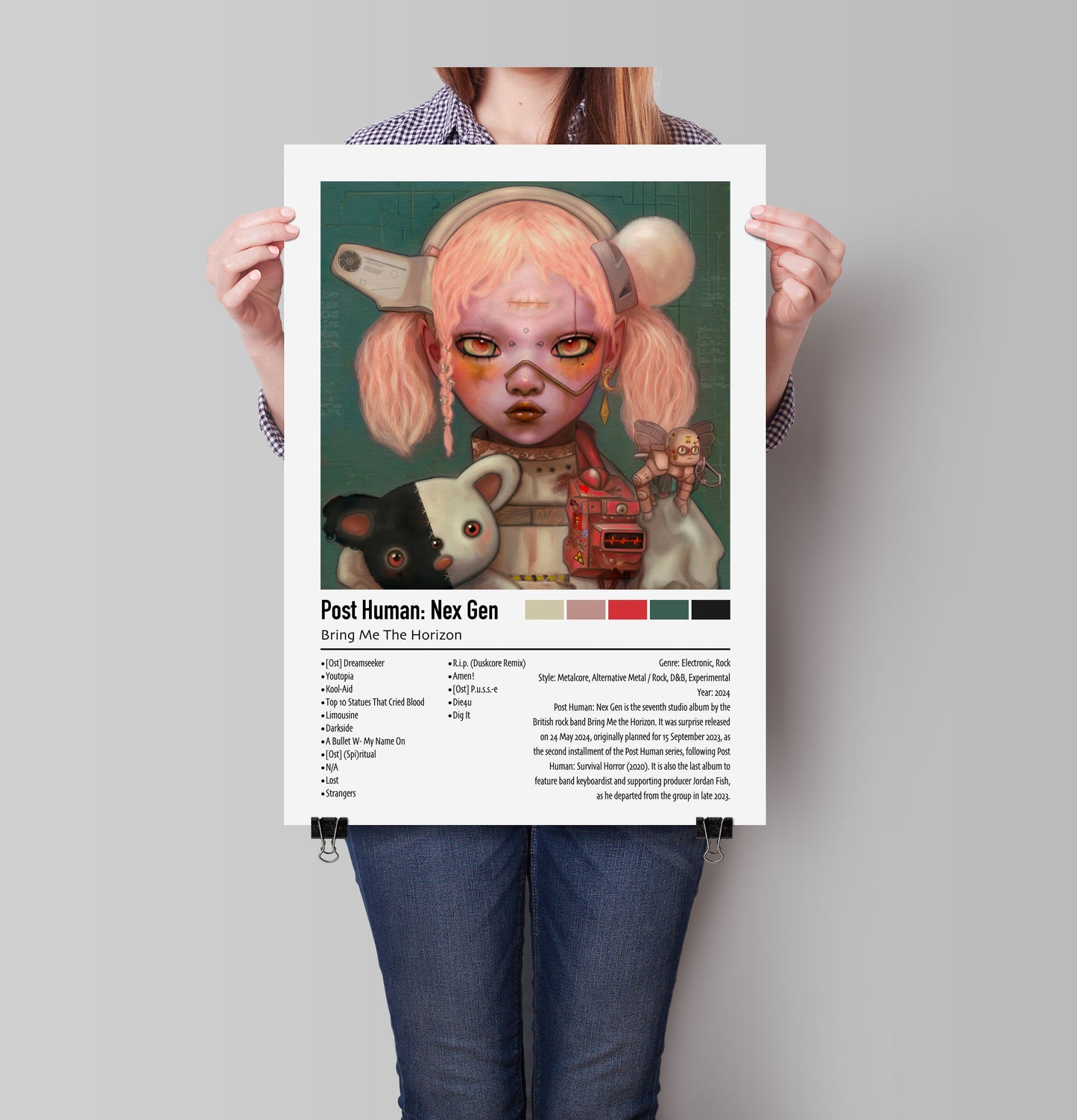 Bring Me The Horizon | Post Human: Nex Gen | Custom Album Cover Poster Print