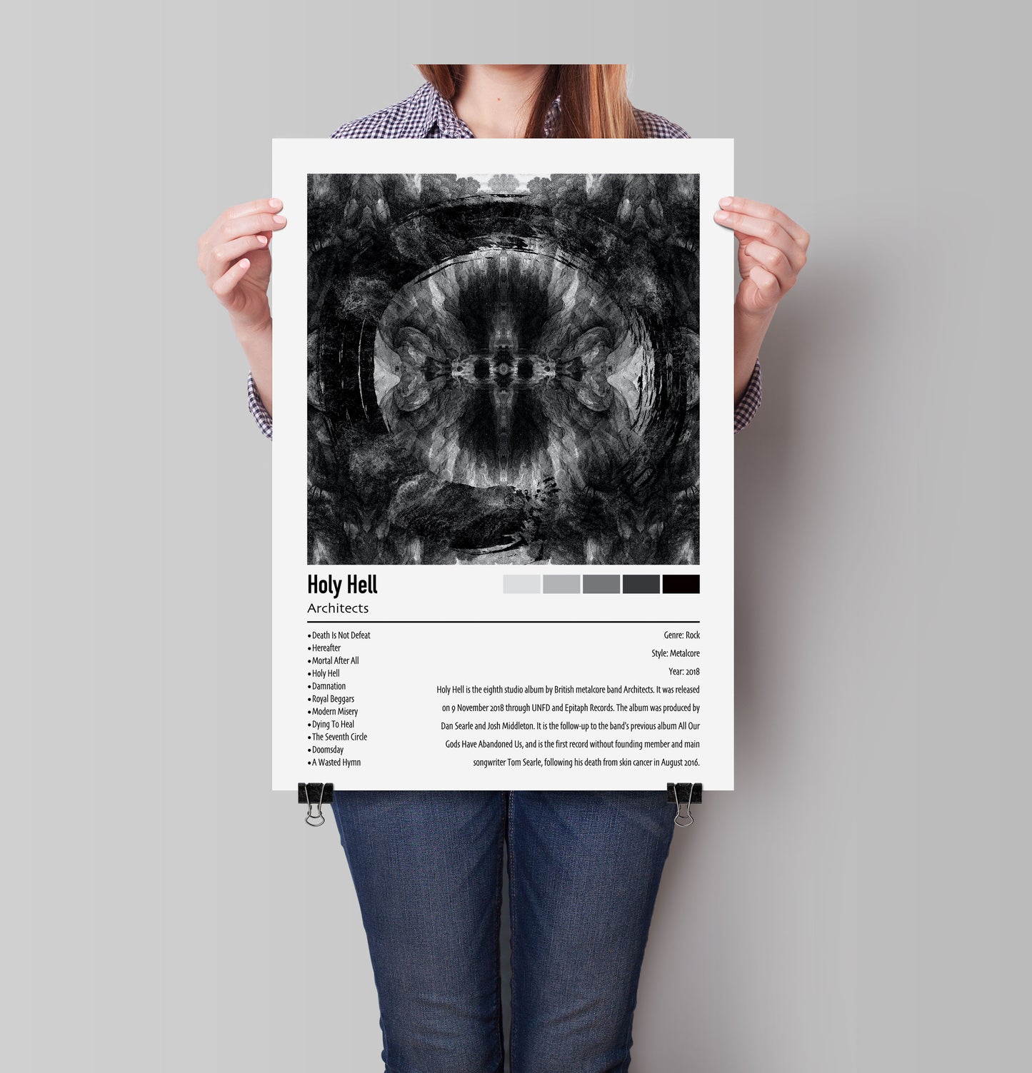 Architects | Holy Hell | Custom Album Cover Poster Print