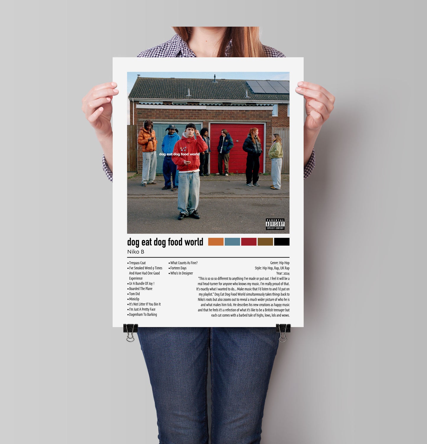 Nico B | dog eat dog food world | Custom Album Cover Poster Print