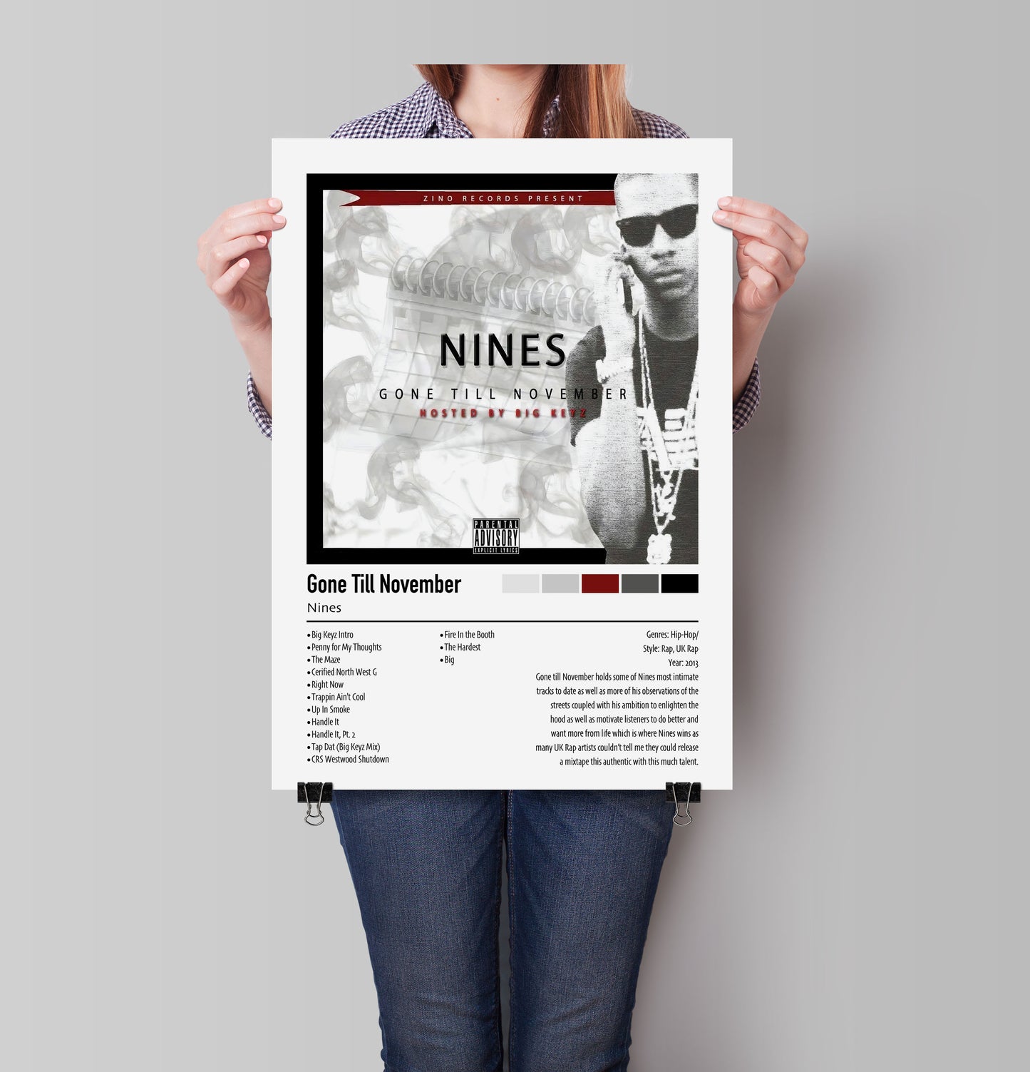 Nines | Gone Till November | Custom Album Cover Poster Print