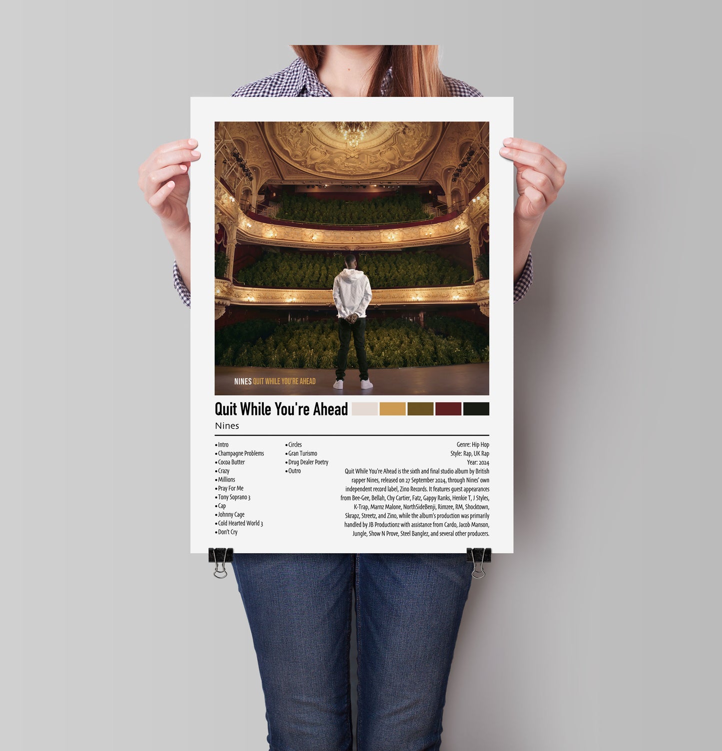 Nines | Quit While You're Ahead | Custom Album Cover Poster Print