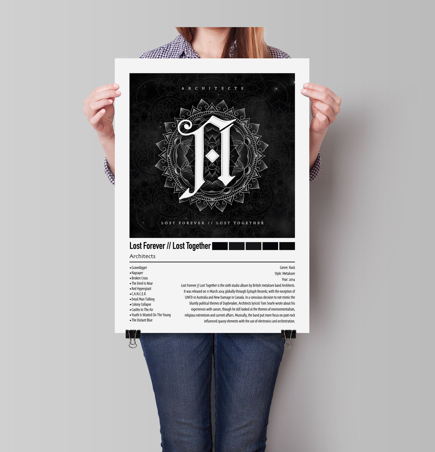 Architects | Lost Forever // Lost Together | Custom Album Cover Poster Print