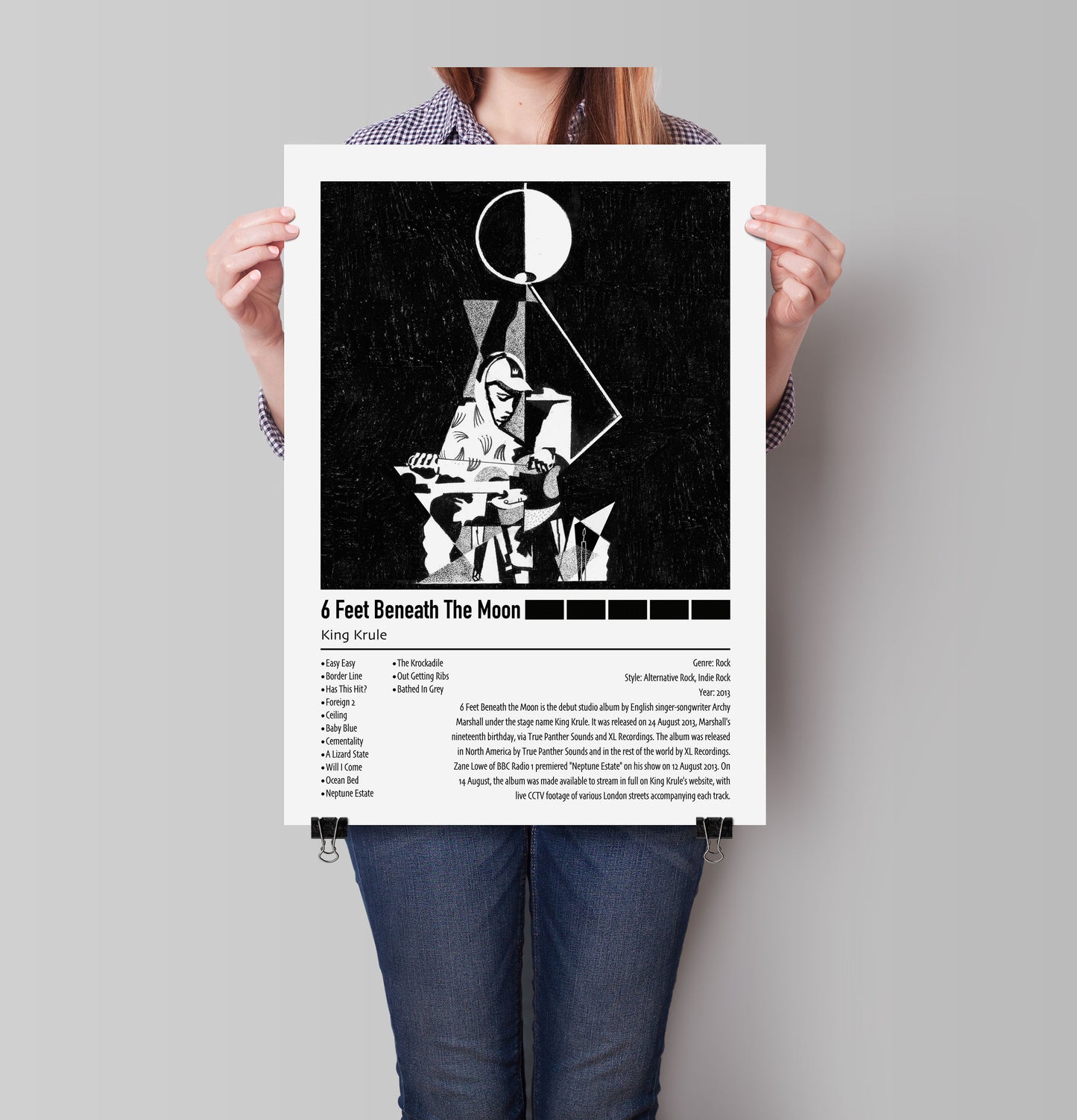 King Krule | 6 Feet Beneath The Moon | Custom Album Cover Poster Print