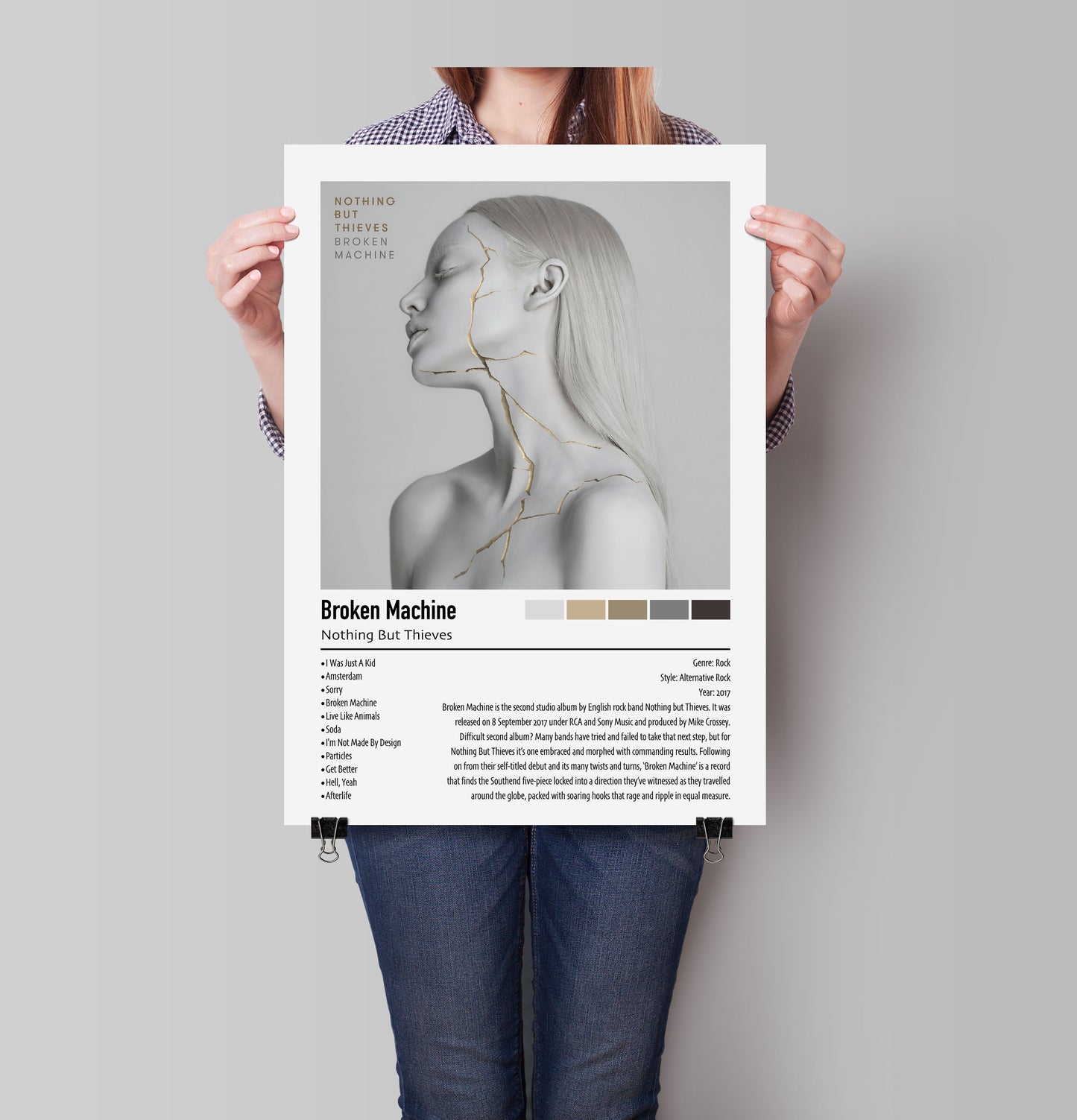 Nothing But Thieves | Broken Machine | Custom Album Cover Poster Print