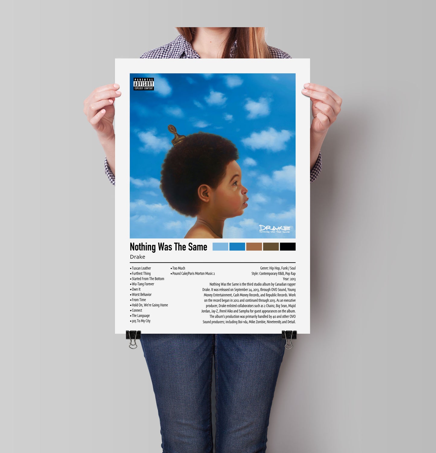 Drake | Nothing Was The Same | Custom Album Cover Poster Print