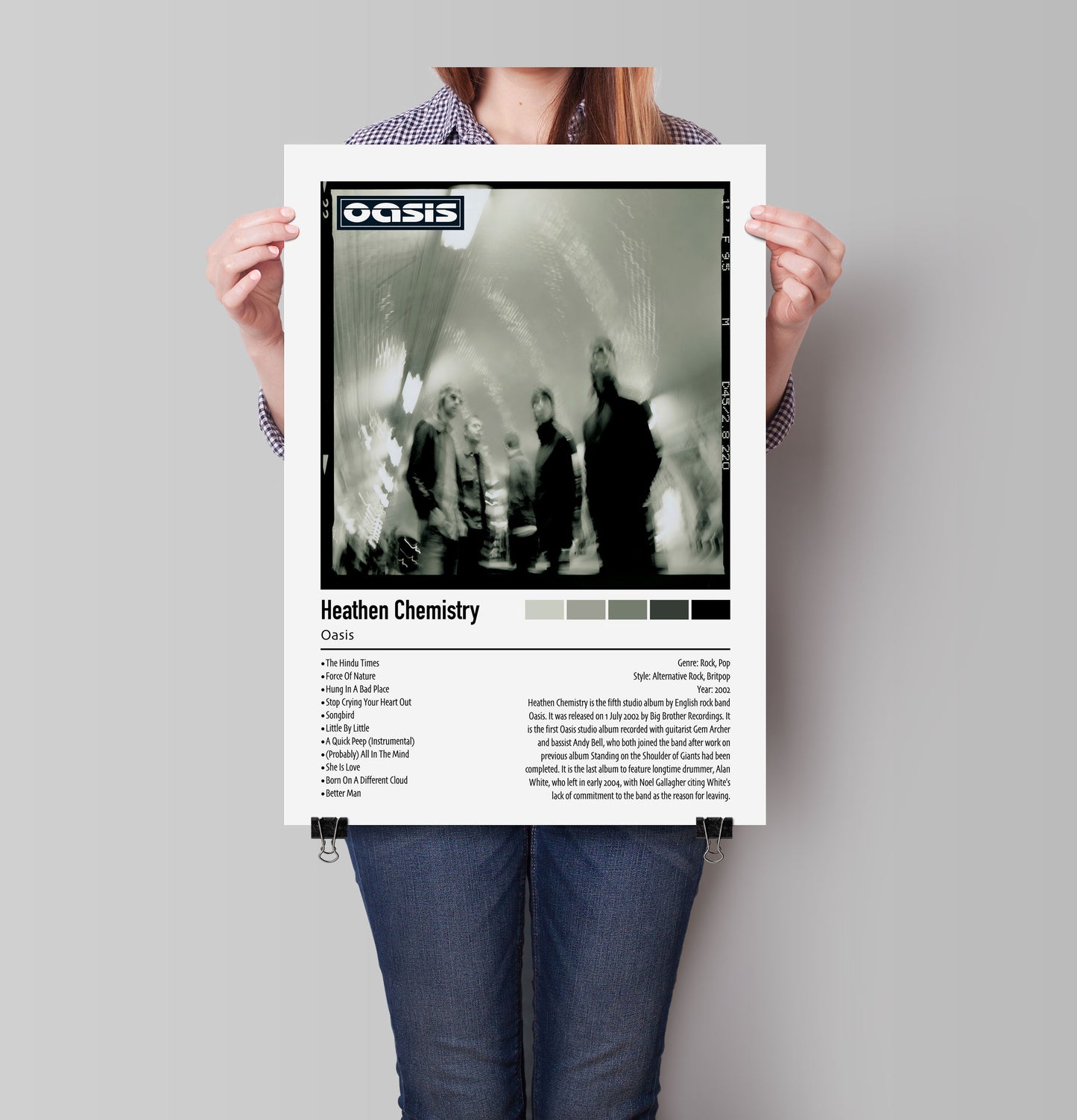 Oasis | Heathen Chemistry | Custom Album Cover Poster Print