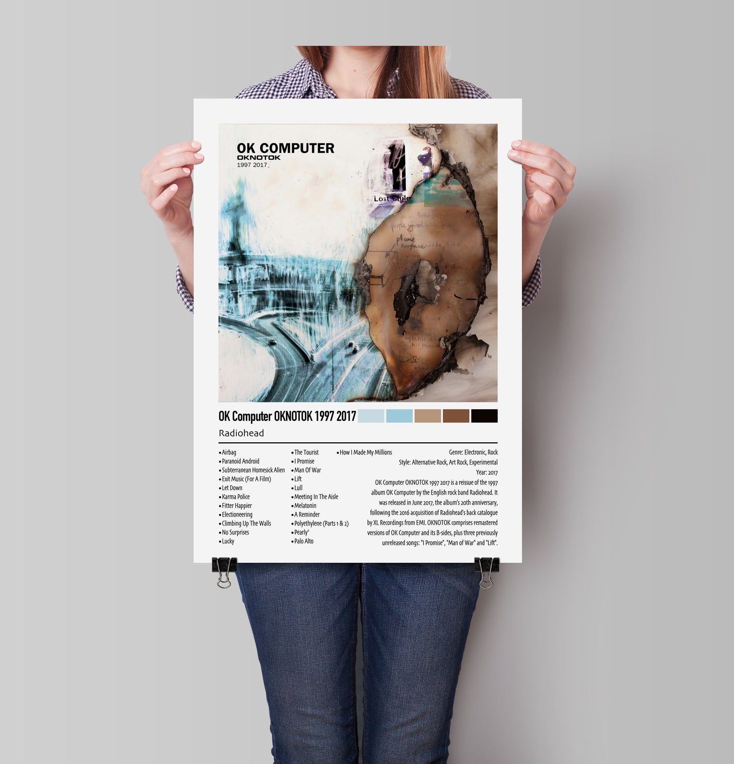 Radiohead | OK Computer OKNOTOK 1997 2017 | Custom Album Cover Poster Print