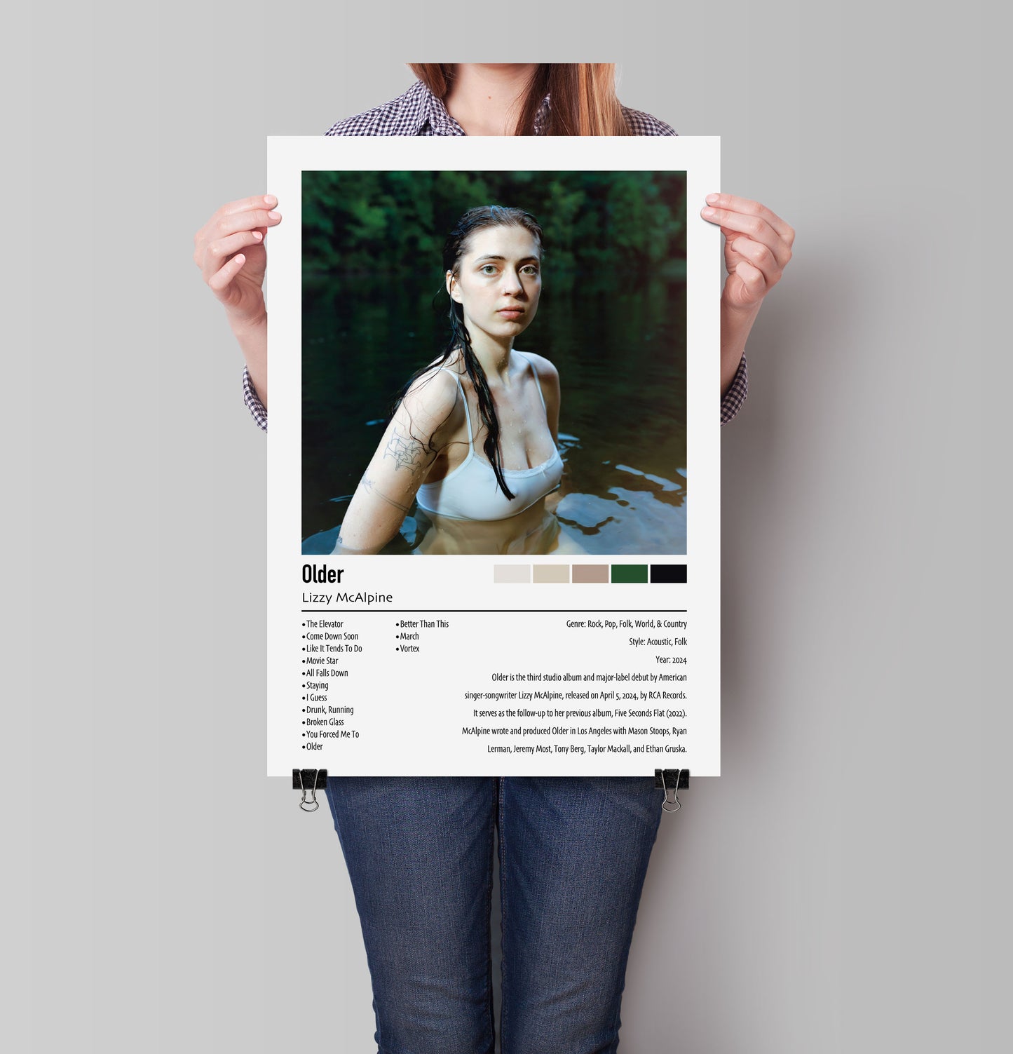 Lizzy McAlpine | Older | Custom Album Cover Poster Print