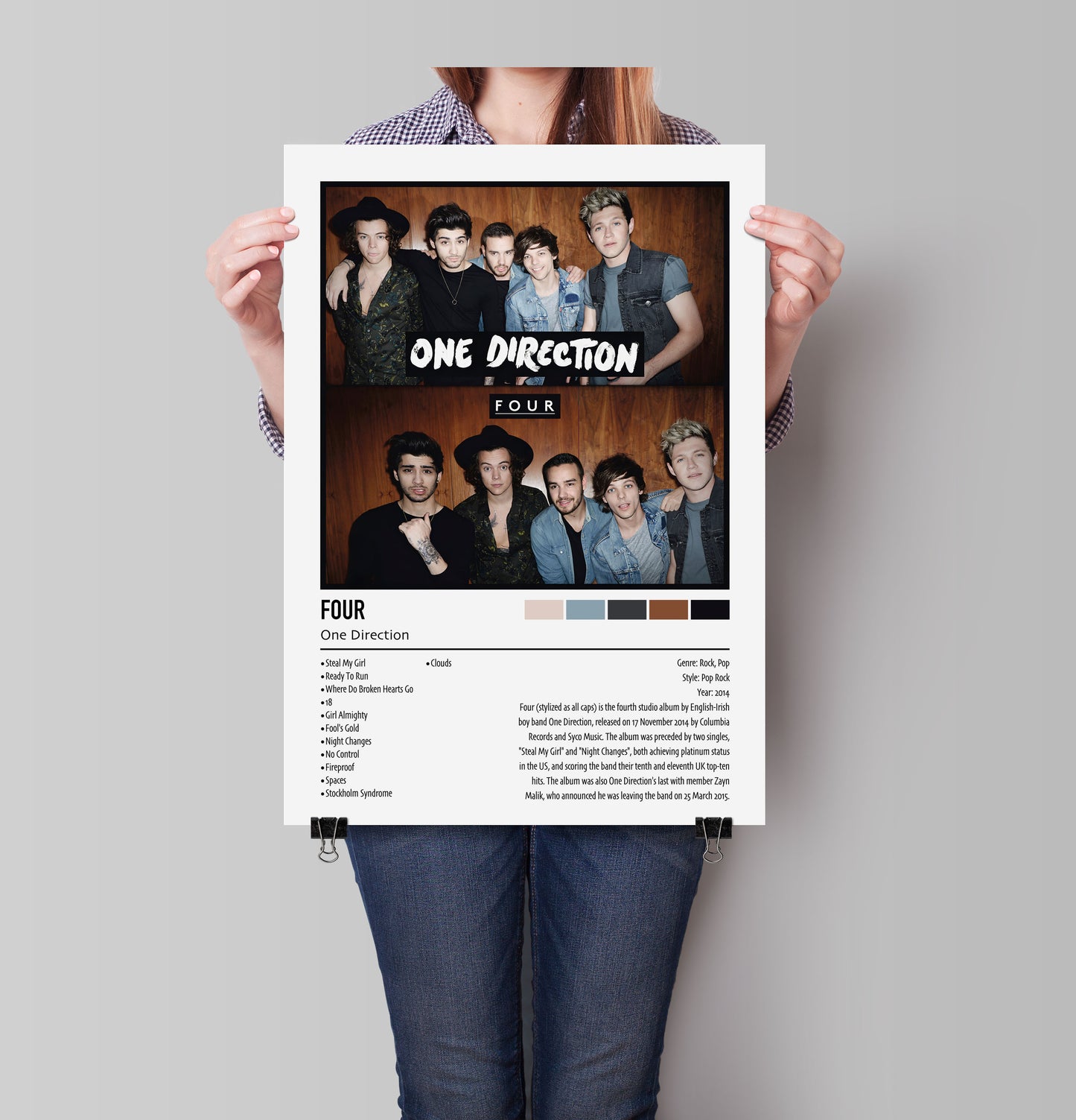 One Direction | FOUR | Custom Album Cover Poster Print