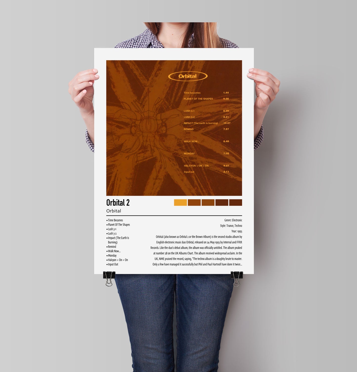 Orbital | Orbital 2 | Custom Album Cover Poster Print