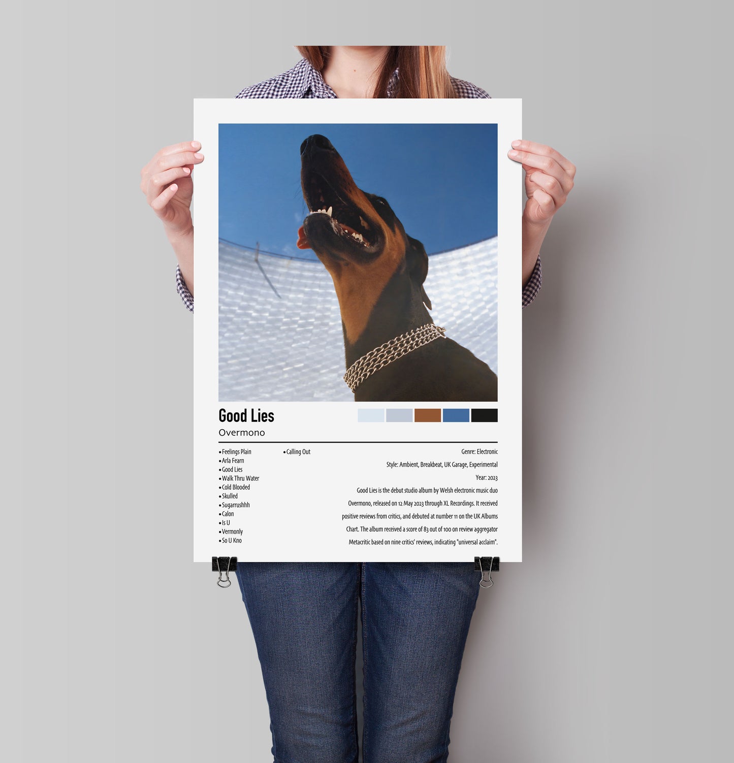 Overmono | Good Lies | Custom Album Cover Poster Print