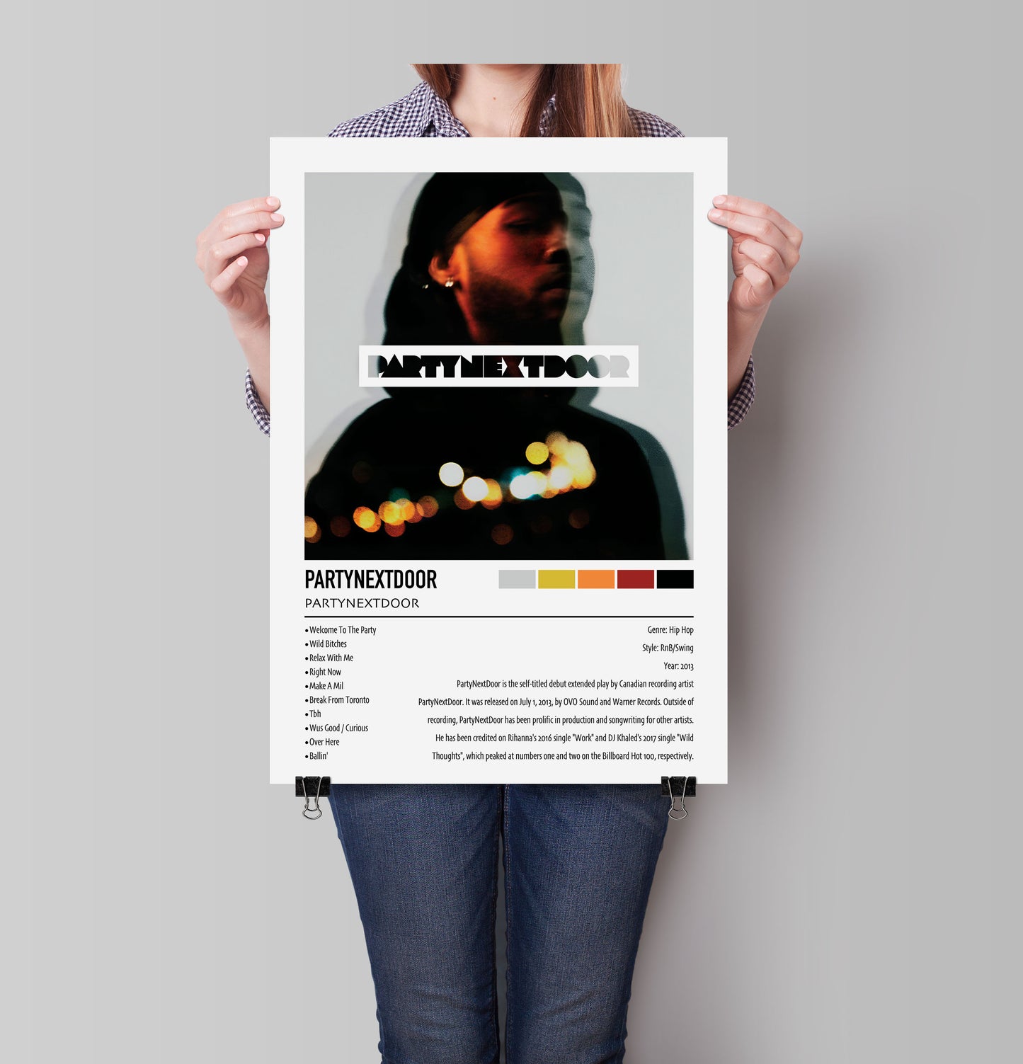 PARTYNEXTDOOR | PARTYNEXTDOOR | Custom Album Cover Poster Print