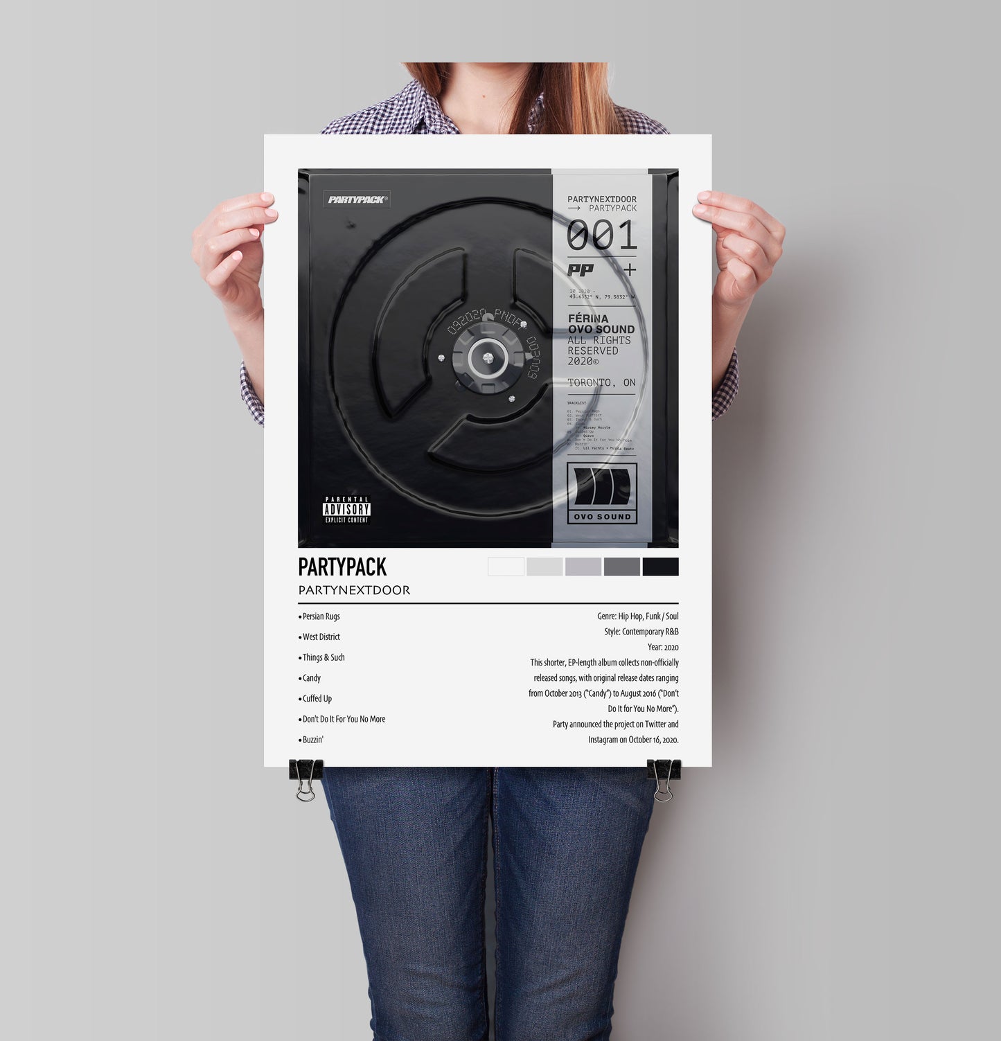 PARTYNEXTDOOR | PARTYPACK | Custom Album Cover Poster Print