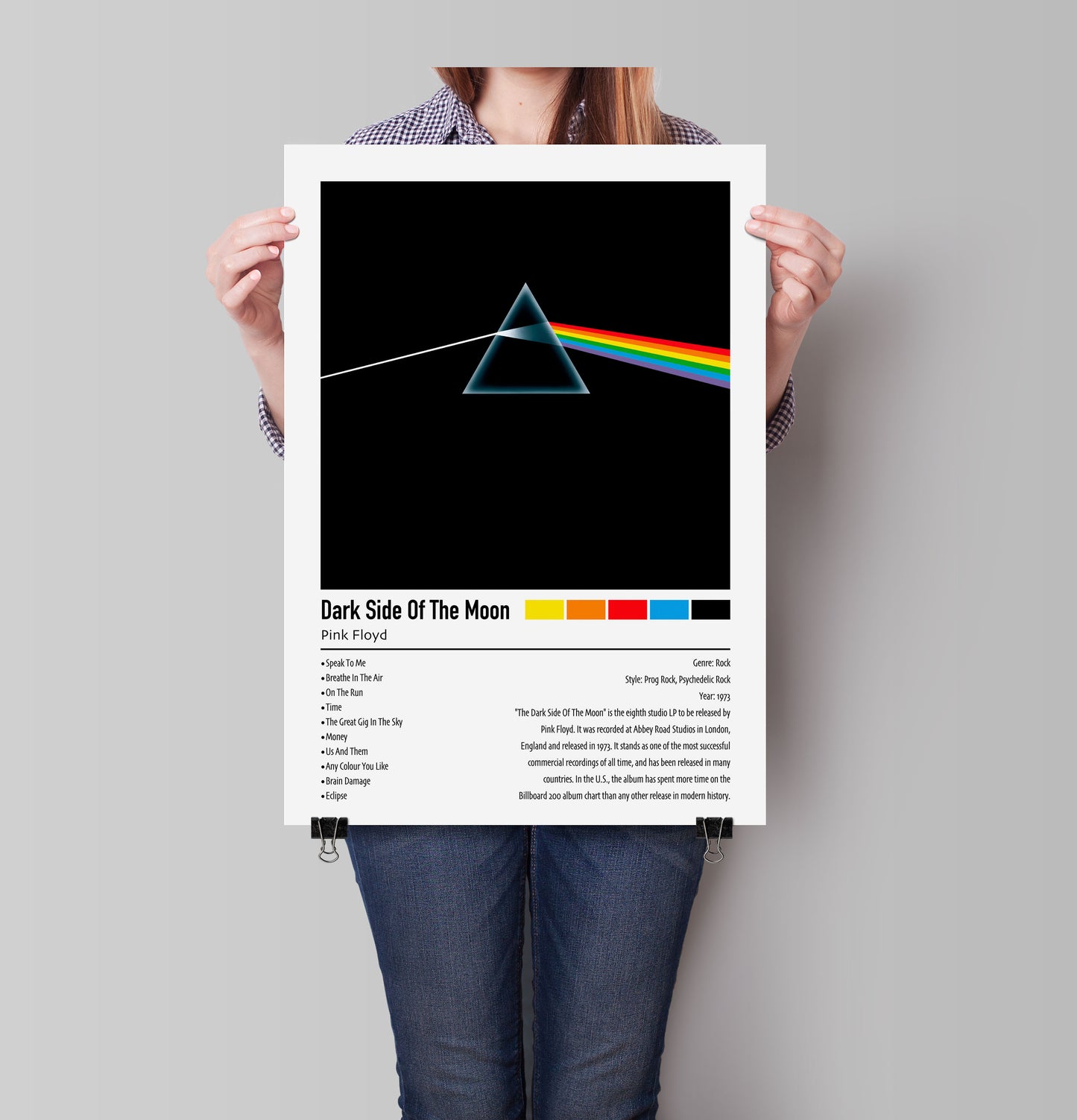 Pink Floyd | Dark Side Of The Moon | Custom Album Cover Poster Print