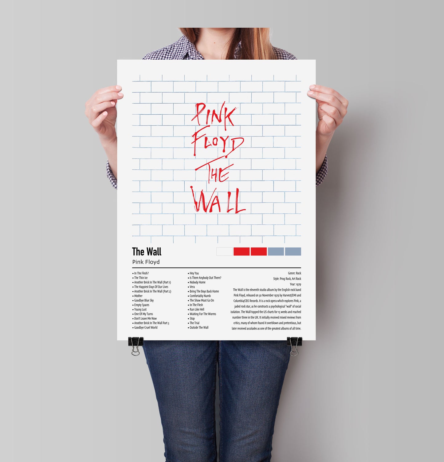 Pink Floyd | The Wall | Custom Album Cover Poster Print