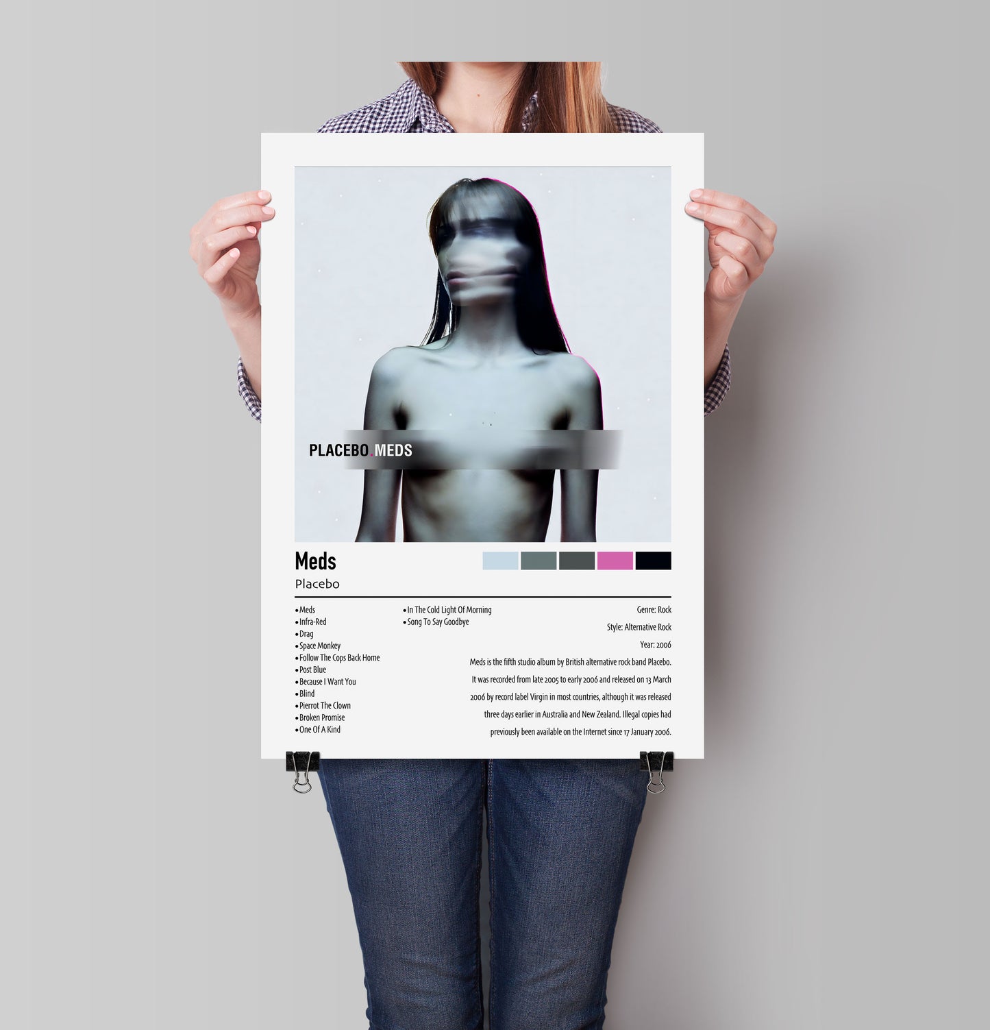 Placebo | Meds | Custom Album Cover Poster Print