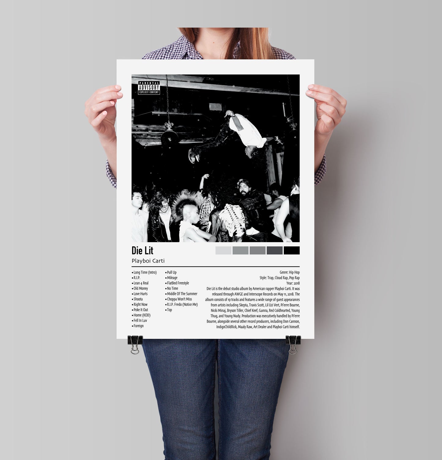 Playboi Carti | Die Lit | Custom Album Cover Poster Print