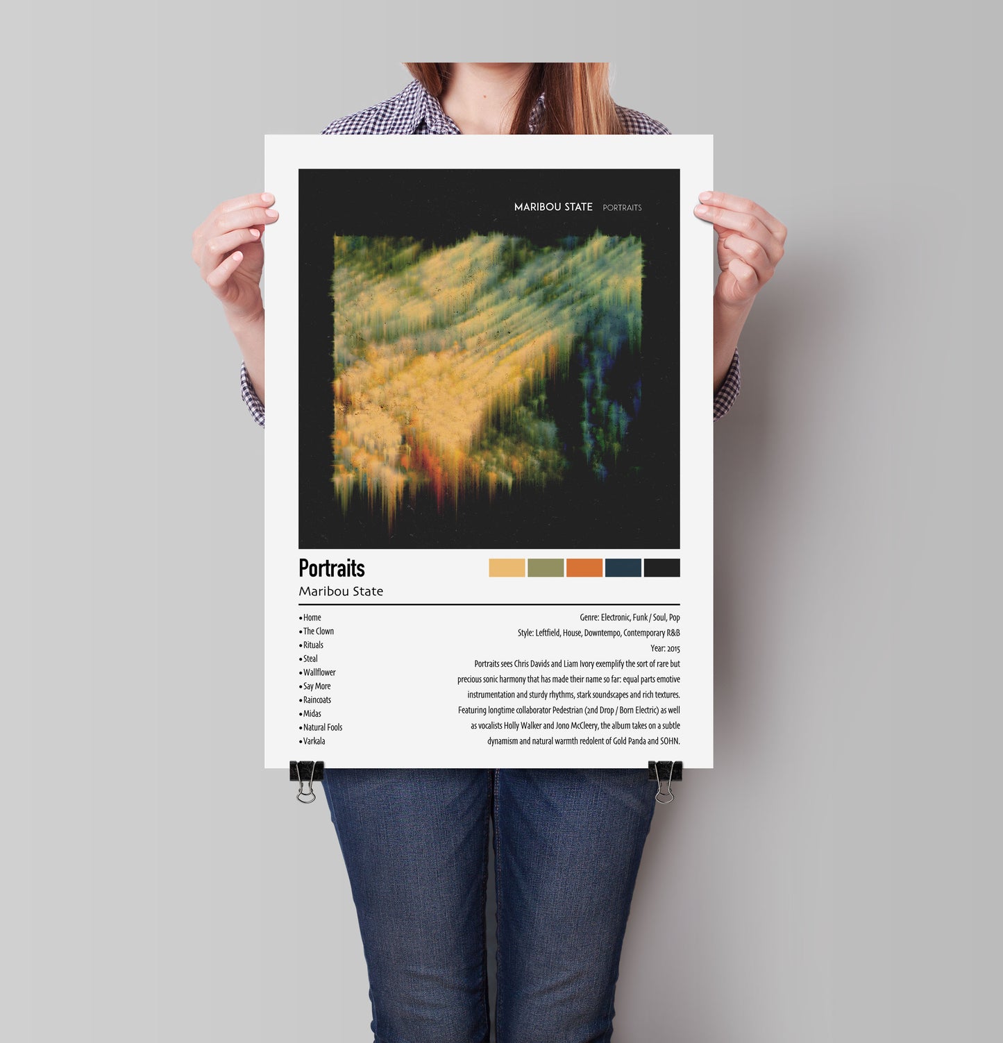 Maribou State | Portraits | Custom Album Cover Poster Print