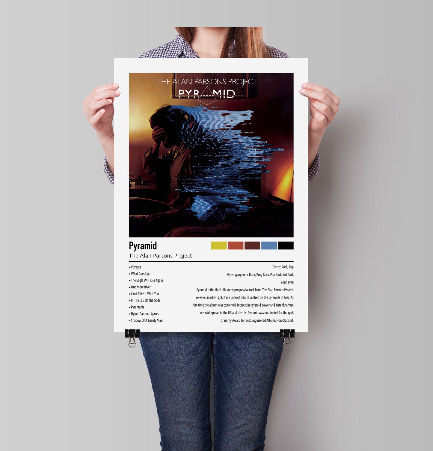 The Alan Parsons Project | Pyramid | Custom Album Cover Poster Print