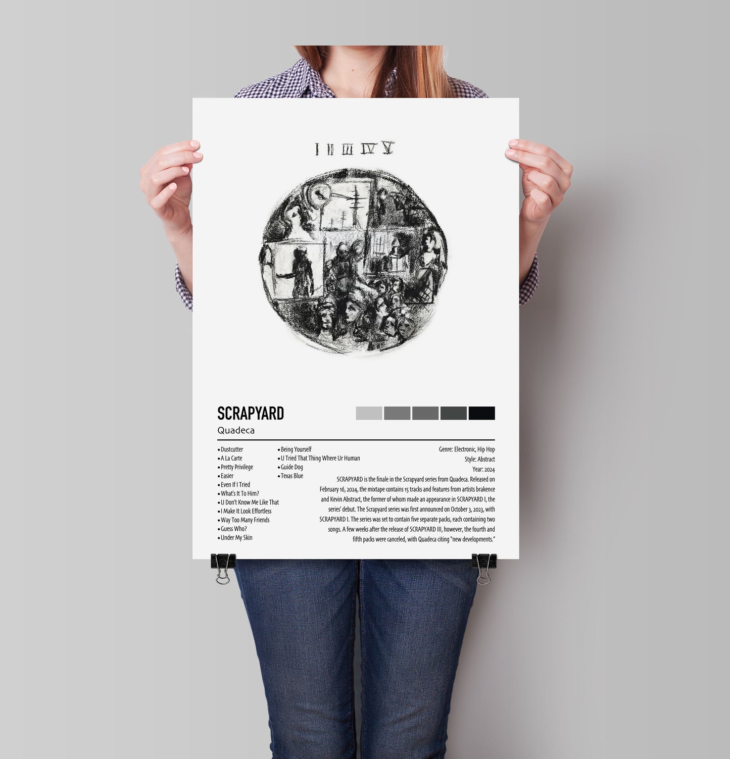 Quadeca | SCRAPYARD | Custom Album Cover Poster Print