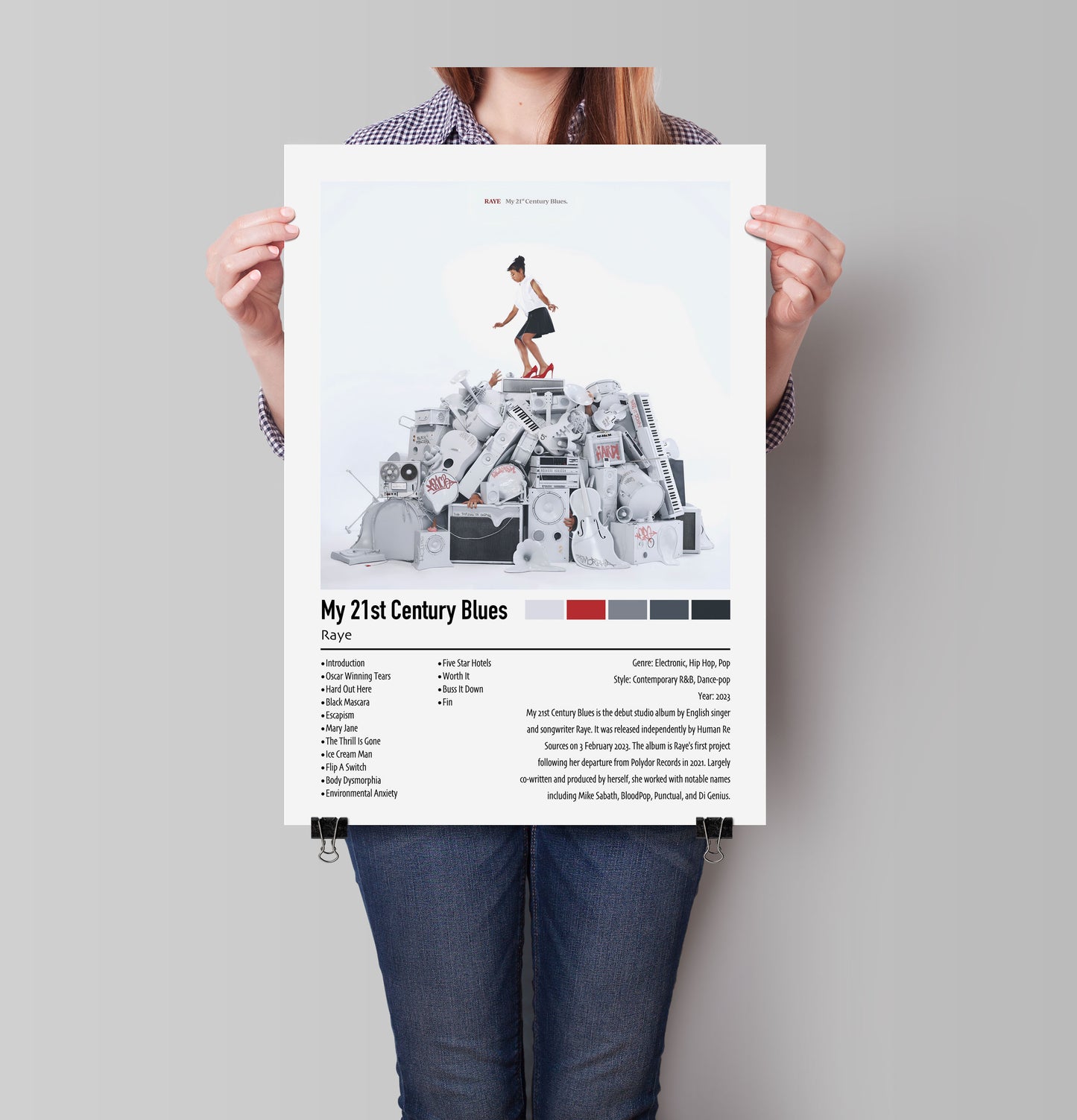 Raye | My 21st Century Blues | Custom Album Cover Poster Print