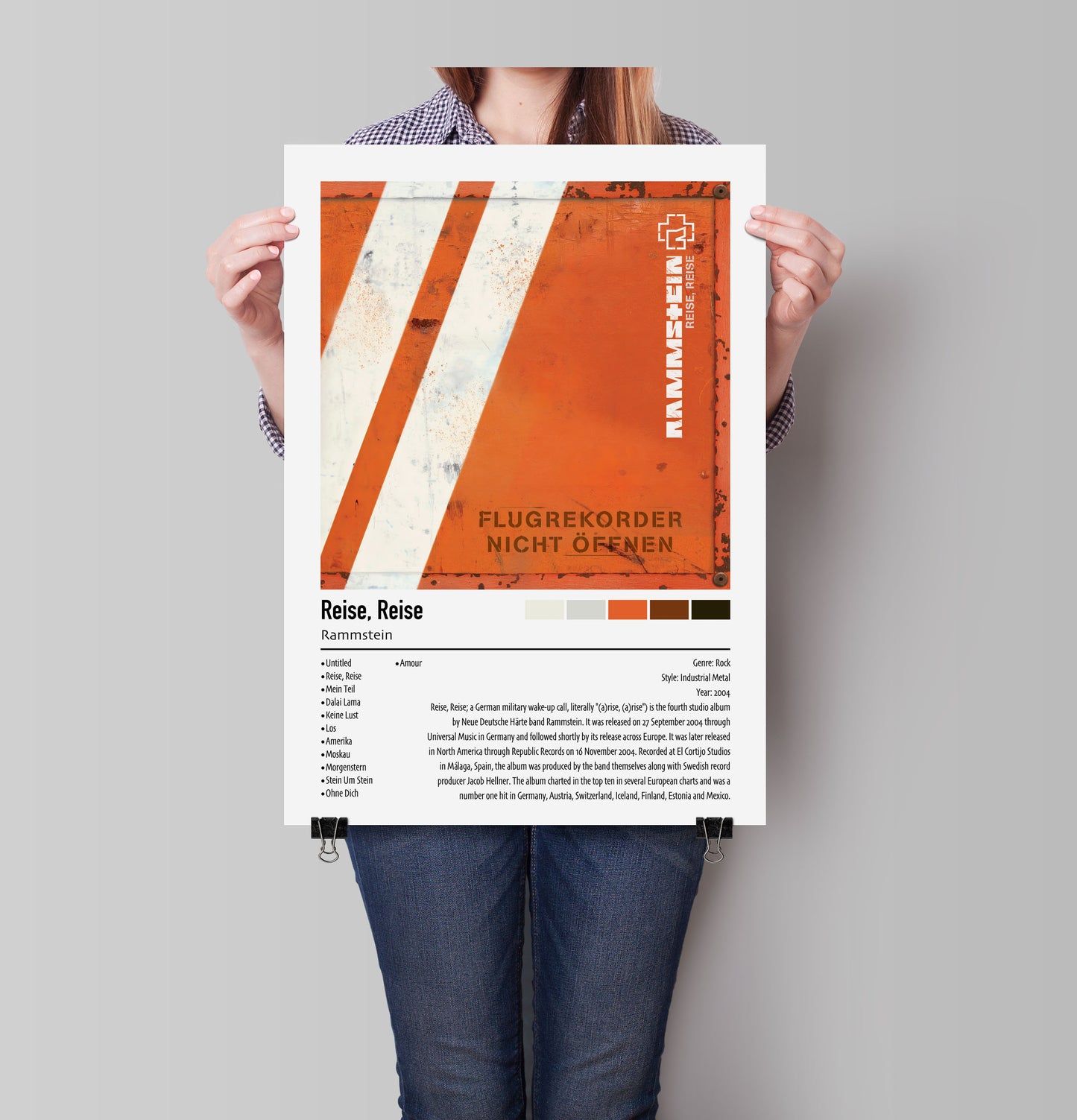 Rammstein | Reise, Reise | Custom Album Cover Poster Print