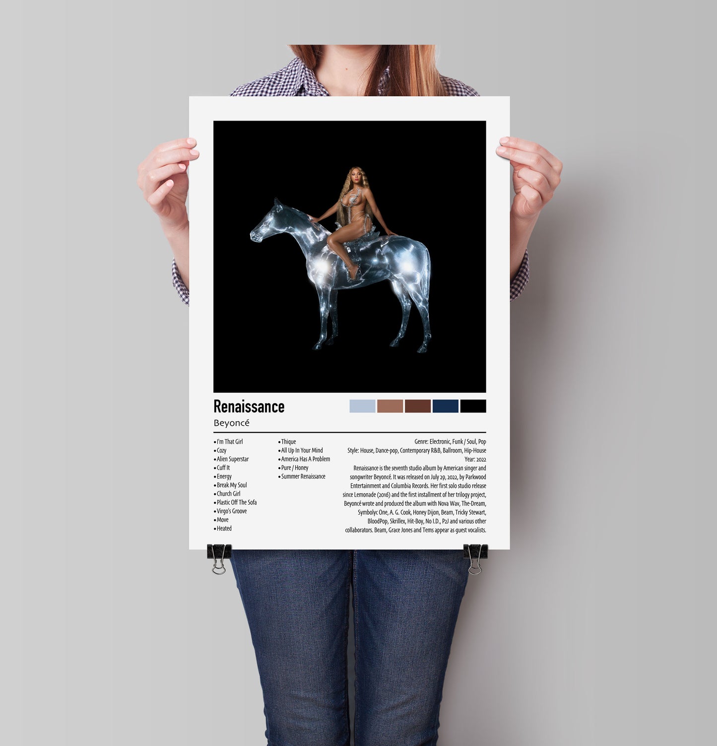 Beyoncé | Renaissance | Custom Album Cover Poster Print