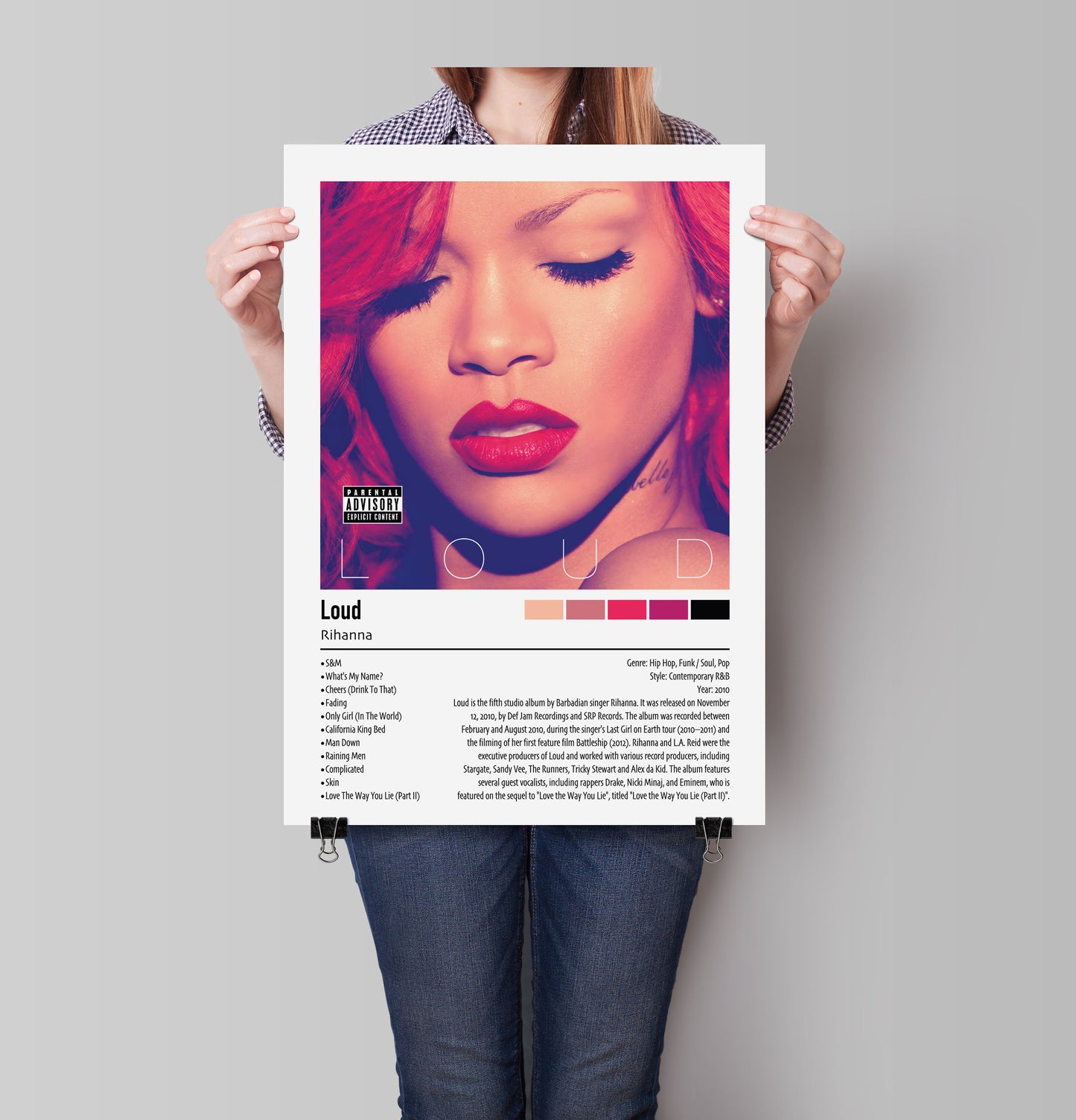 Rihanna | Loud | Custom Album Cover Poster Print