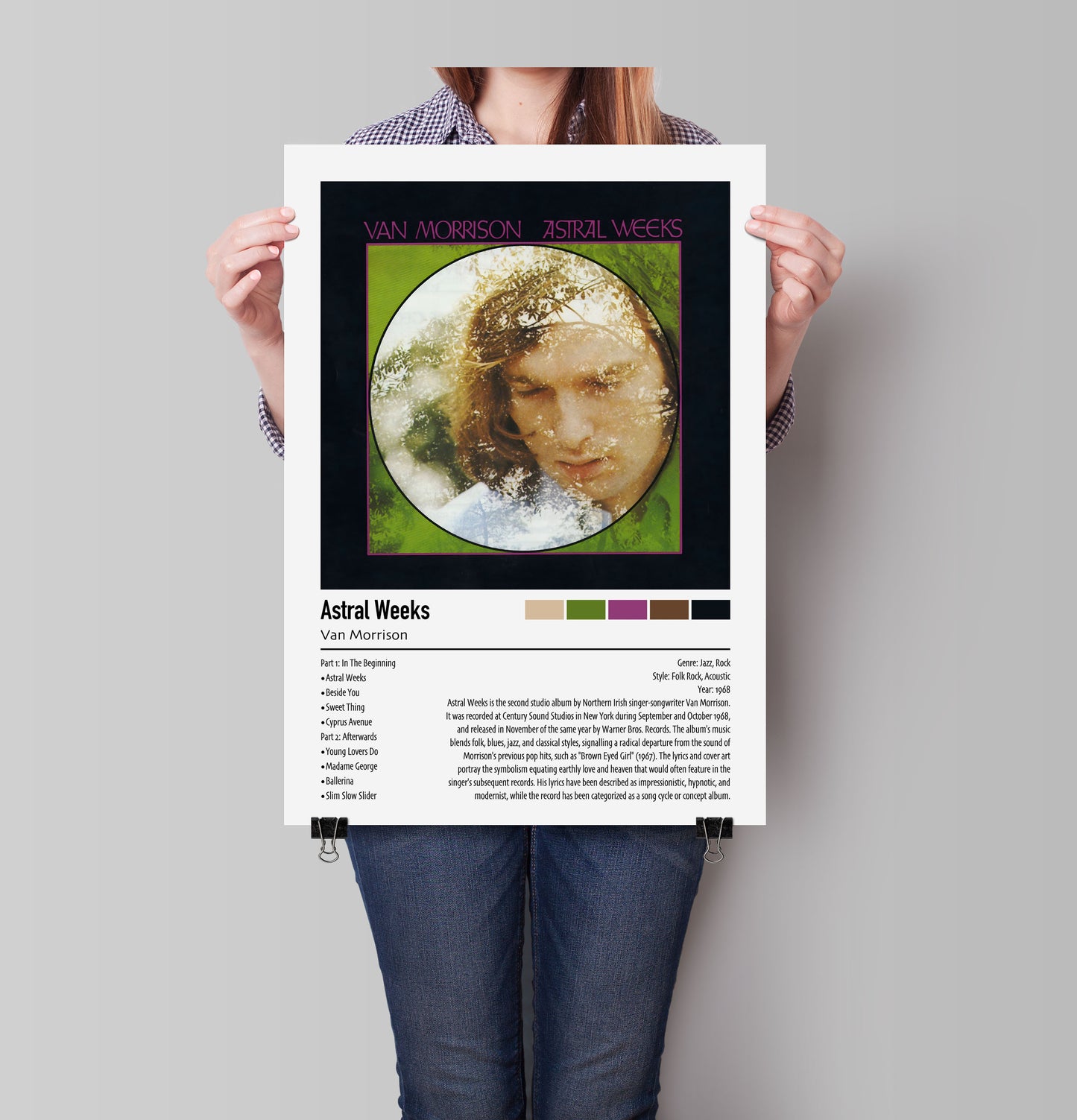 Van Morrison | Astral Weeks | Custom Album Cover Poster Print