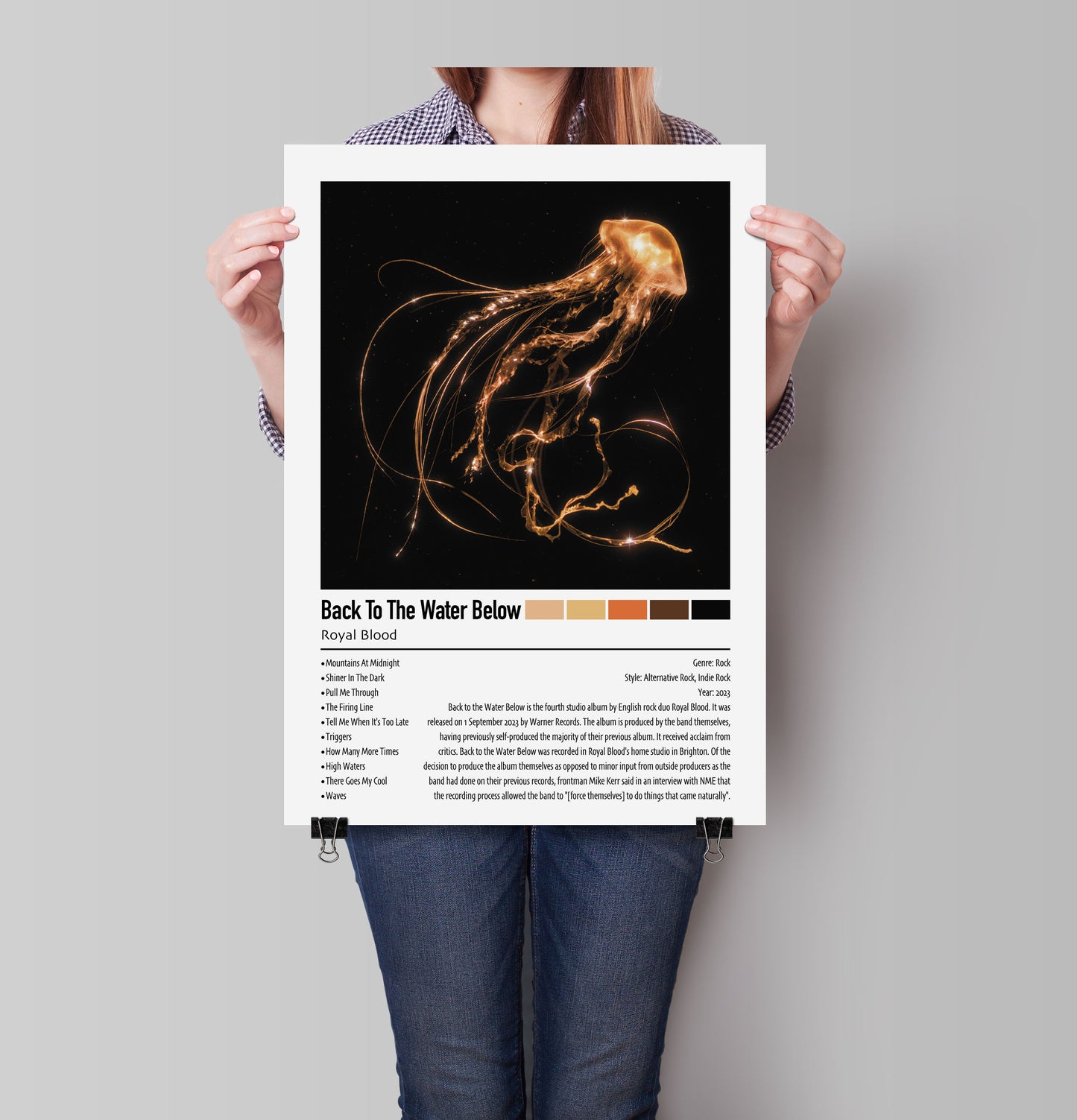 Royal Blood | Back To The Water Below | Custom Album Cover Poster Print