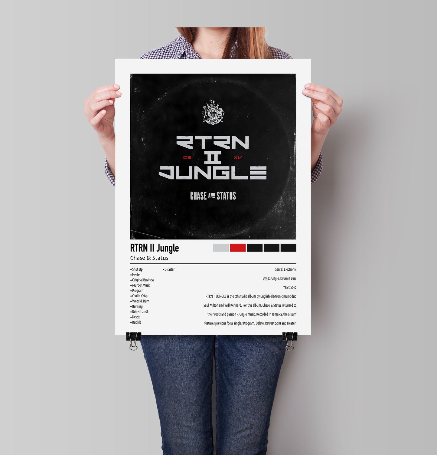Chase & Status | RTRN Il Jungle | Custom Album Cover Poster Print