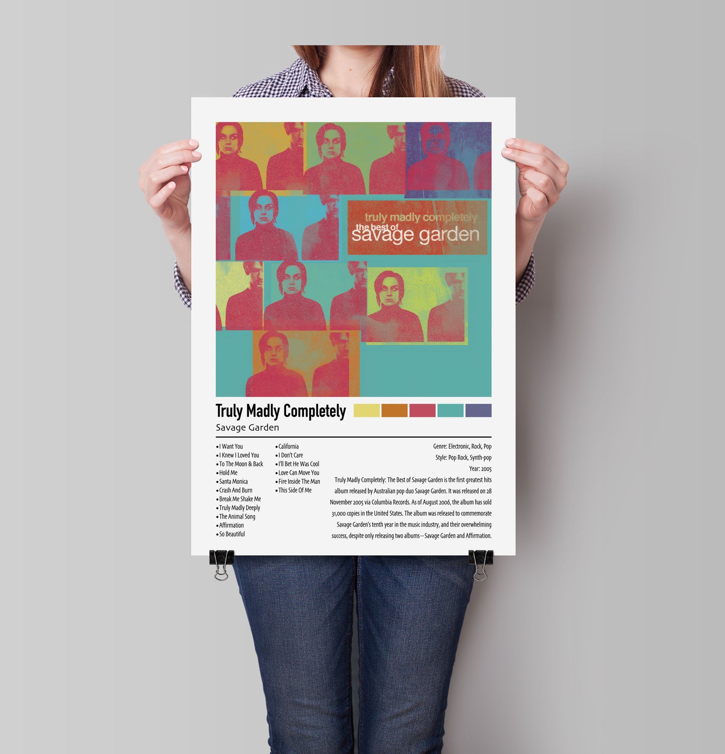 Savage Garden | Truly Madly Completely | Custom Album Cover Poster Print