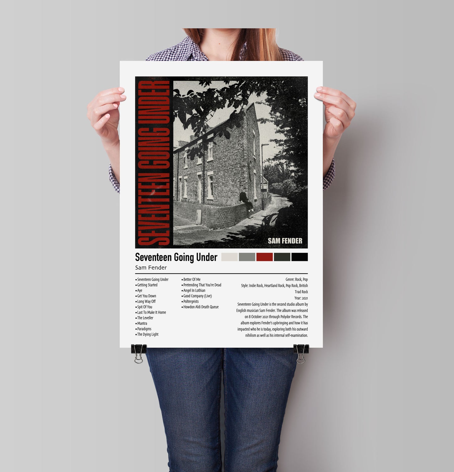 Sam Fender | Seventeen Going Under (Deluxe) | Custom Album Cover Poster Print