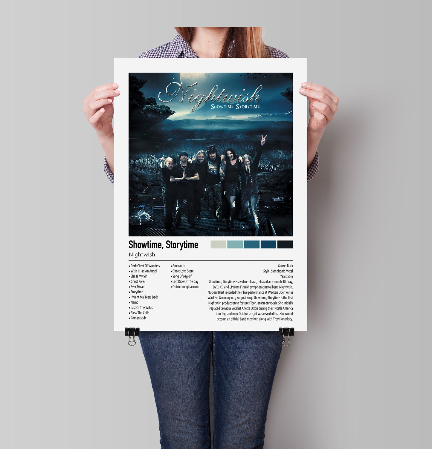 Nightwish | Showtime, Storytime | Custom Album Cover Poster Print