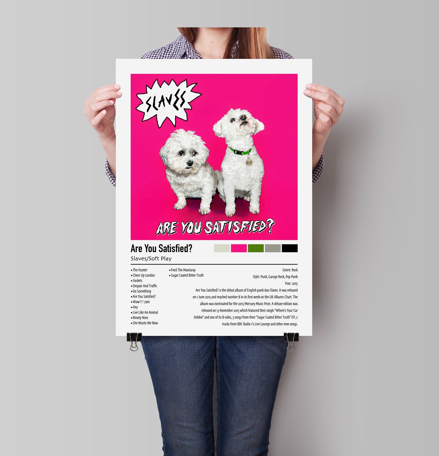 Slaves/Soft Play | Are You Satisfied | Custom Album Cover Poster Print