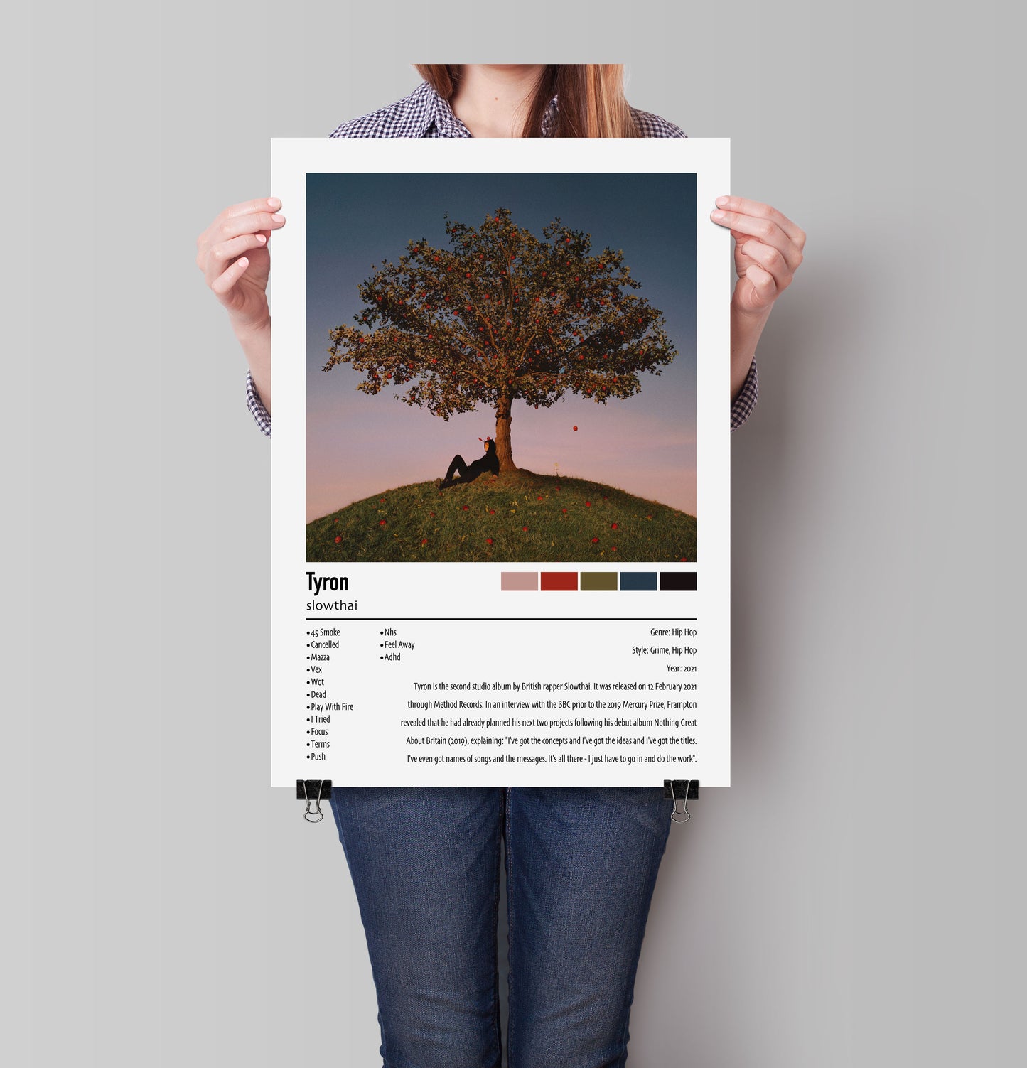 slowthai | Tyron | Custom Album Cover Poster Print