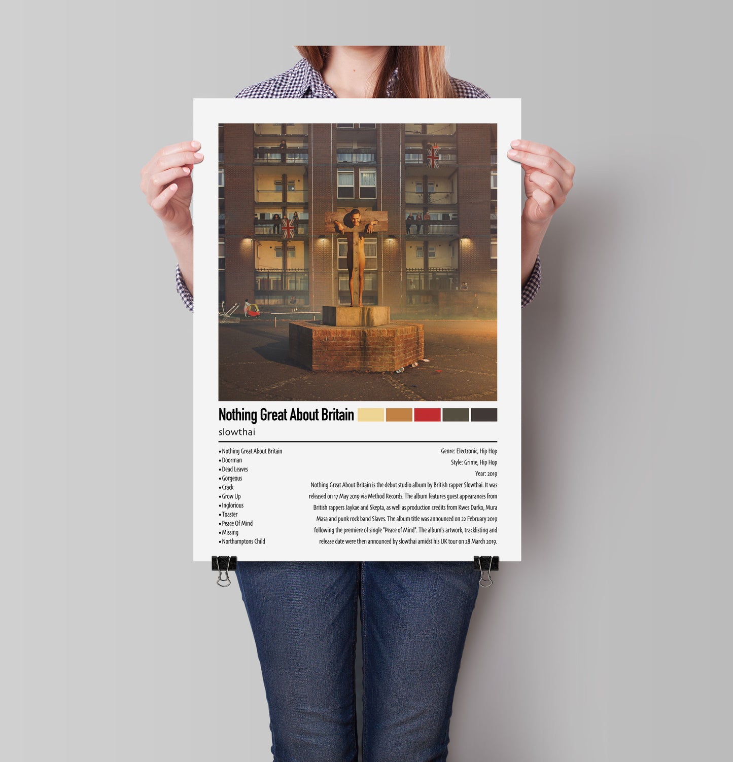 slowthai | Nothing Great About Britain | Custom Album Cover Poster Print