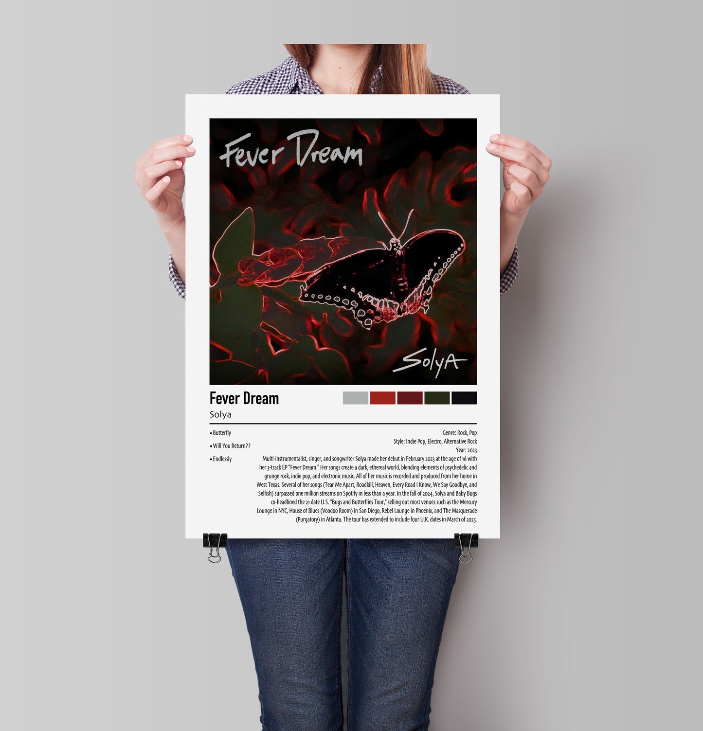 Solya | Fever Dream | Custom Album Cover Poster Print
