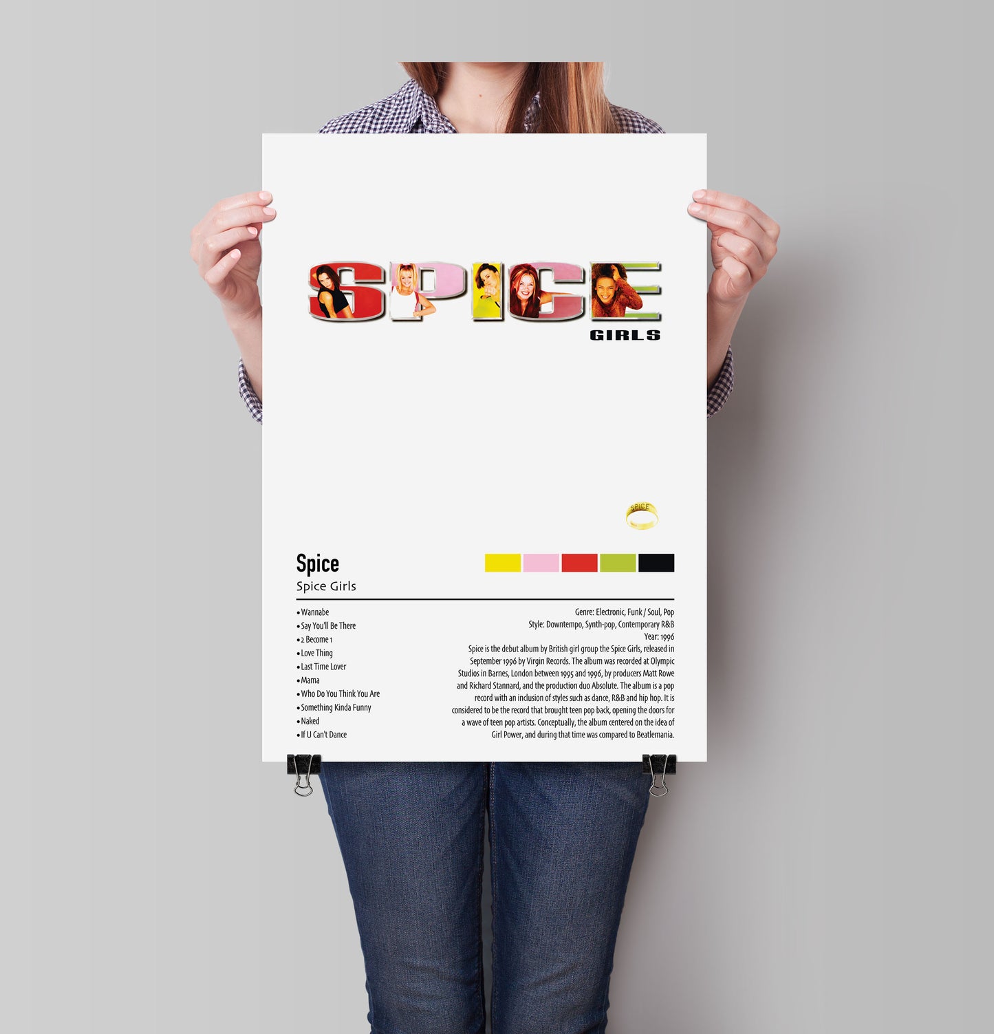 Spice Girls | Spice | Custom Album Cover Poster Print