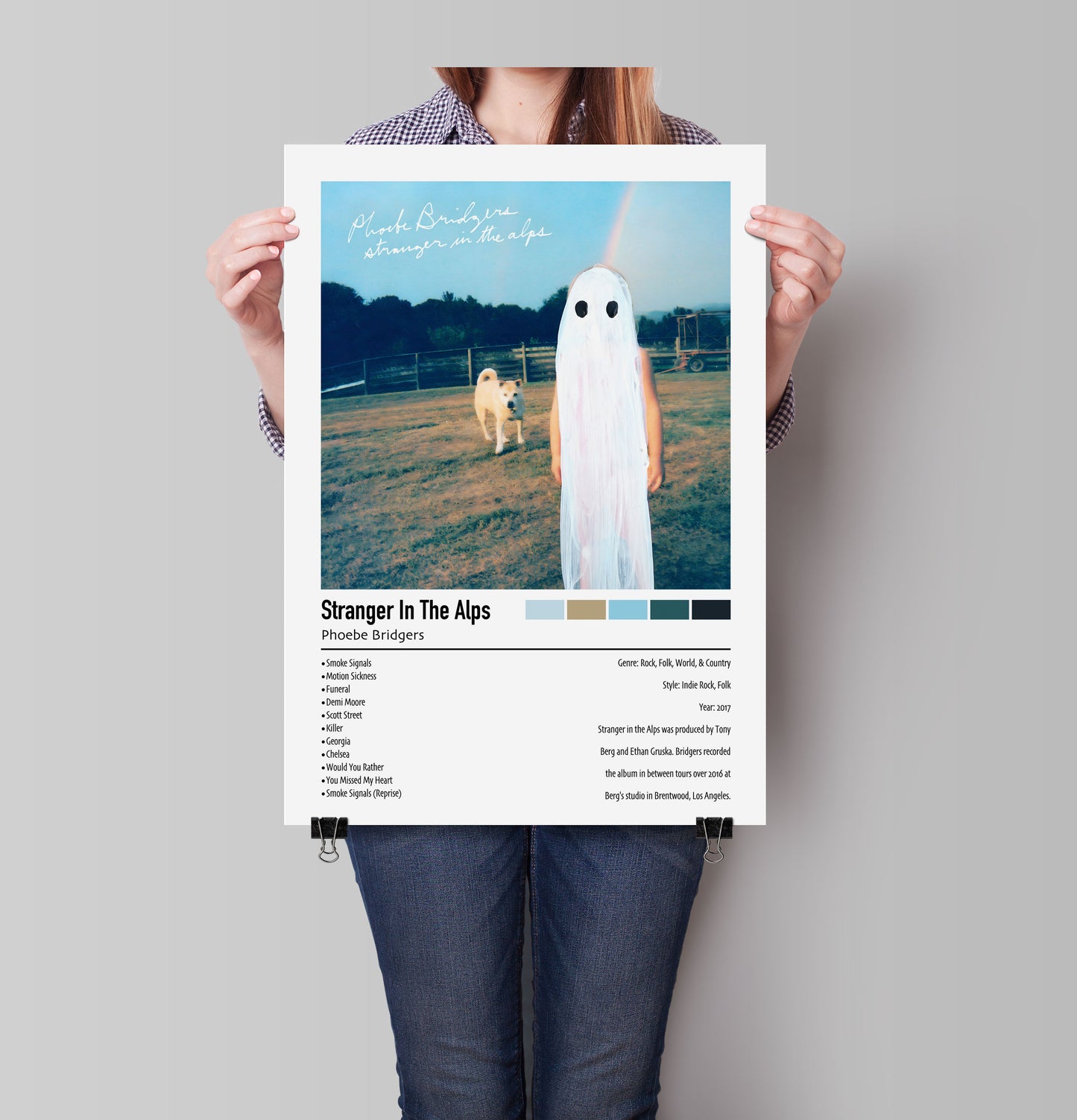 Phoebe Bridgers | Stangers In The Alps | Custom Album Cover Poster Print