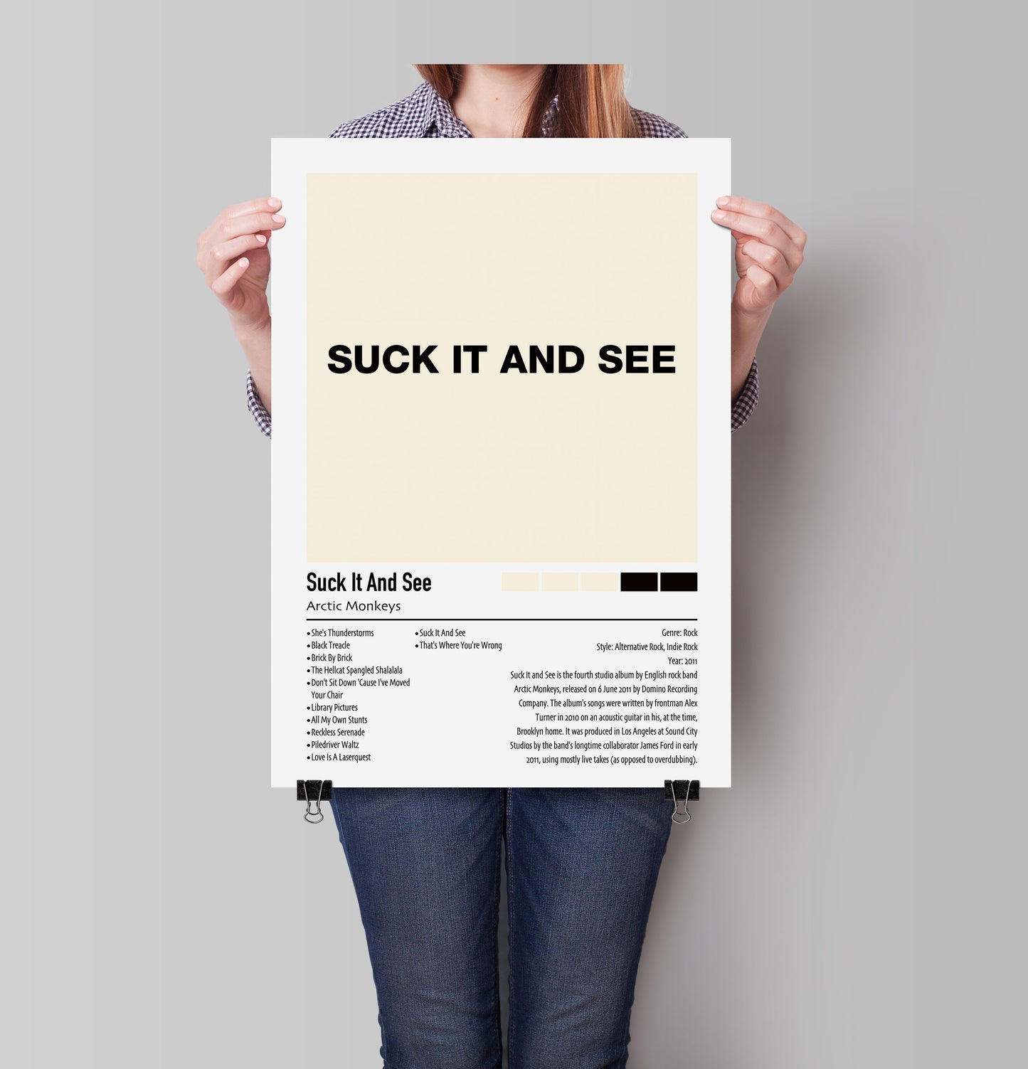 Arctic Monkeys | Suck It And See | Custom Album Cover Poster Print