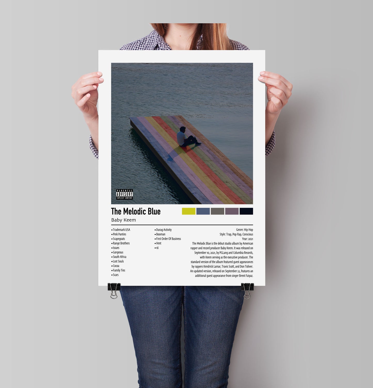 Baby Keem | The Melodic Blue | Custom Album Cover Poster Print