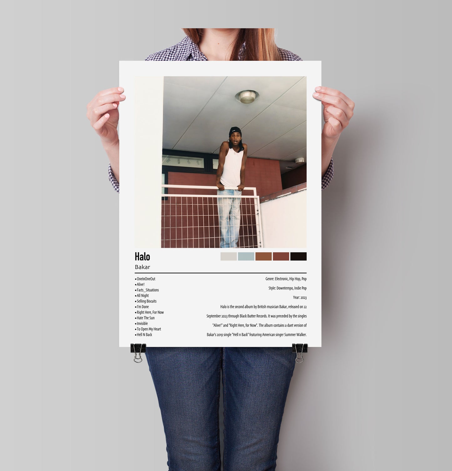 Bakar | Halo | Custom Album Cover Poster Print